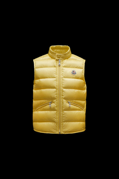 yellow moncler vest