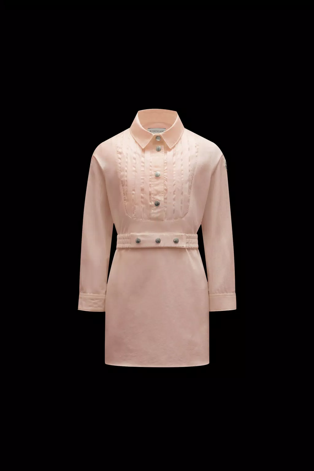 moncler.com | Belted Poplin Shirt Dress