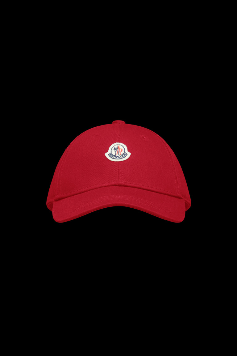 몽클레어 Moncler Logo Baseball Cap,Scarlet Red