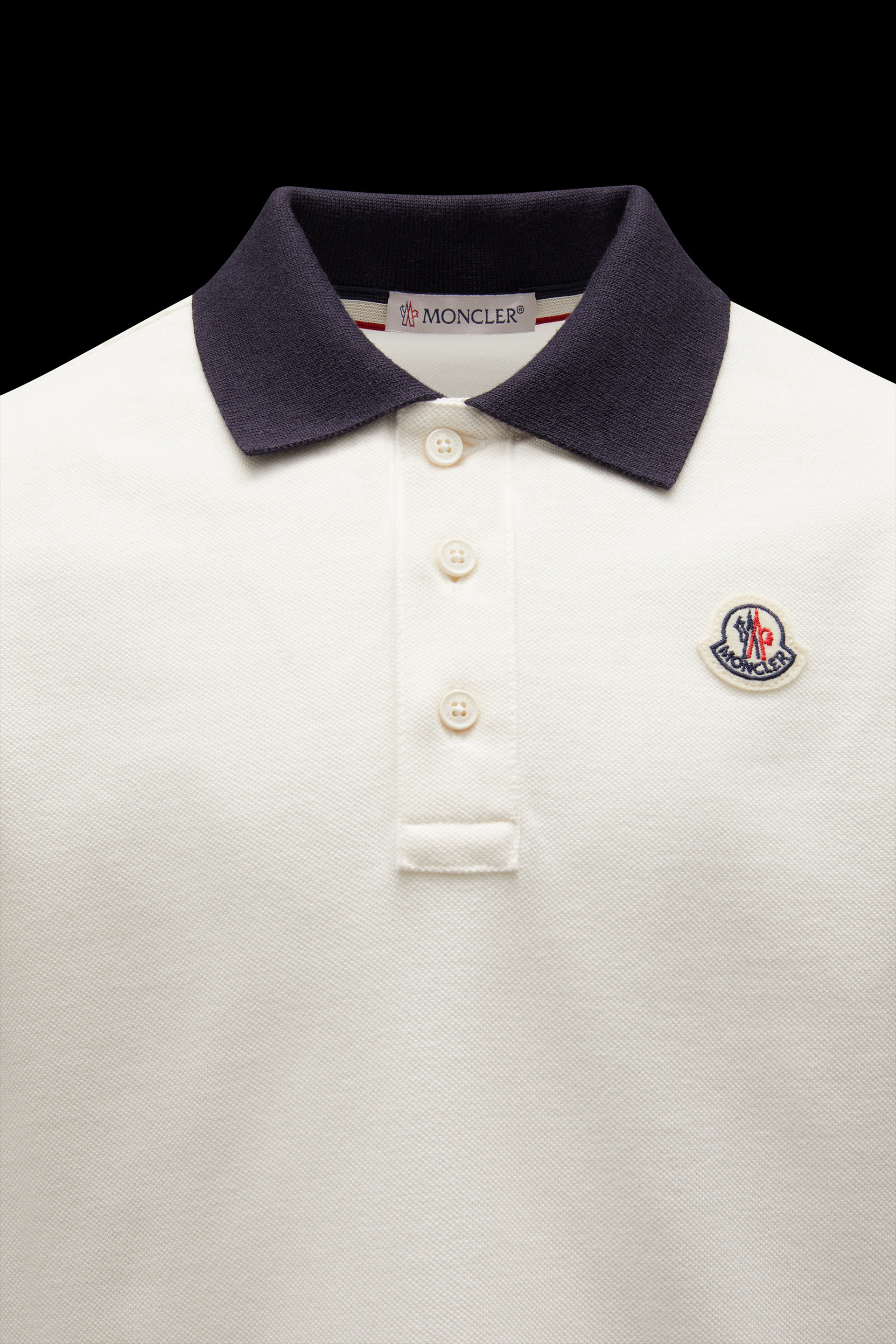 moncler polo logo on arm