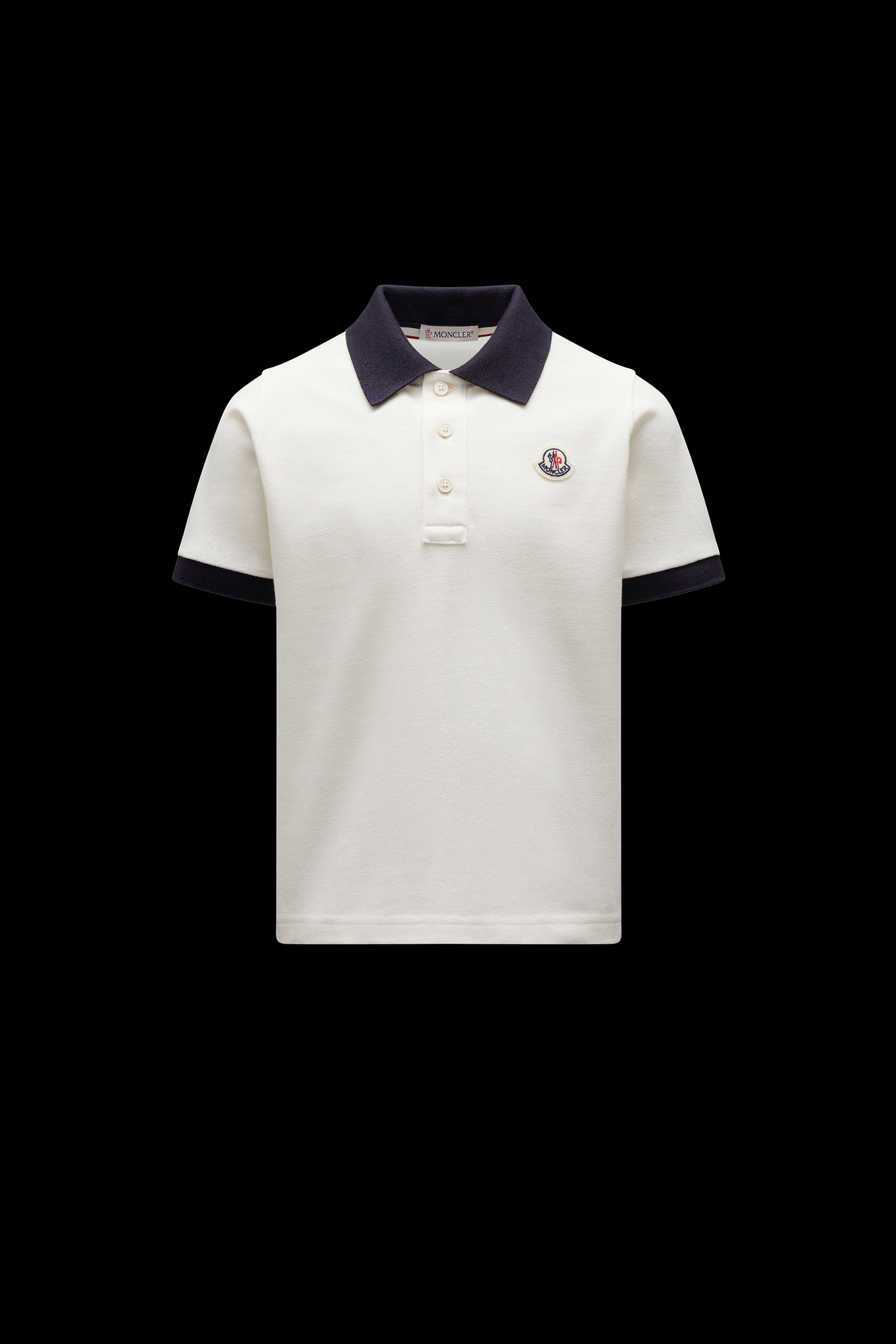 moncler white polo