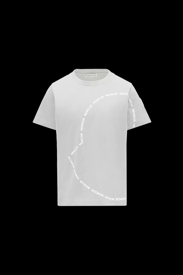 몽클레어 Moncler Logo Outline T-Shirt,White