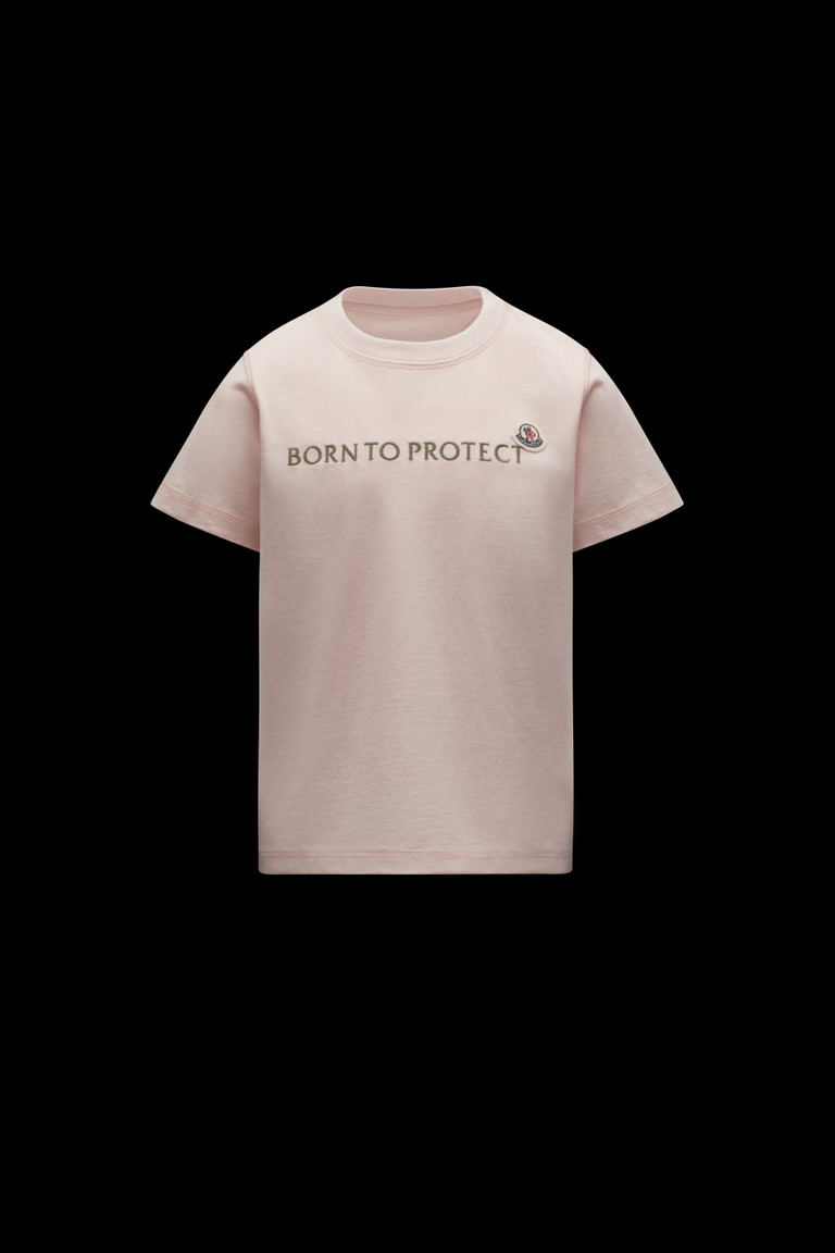 몽클레어 Moncler Born To Protect Short Sleeve T-Shirt,Pink