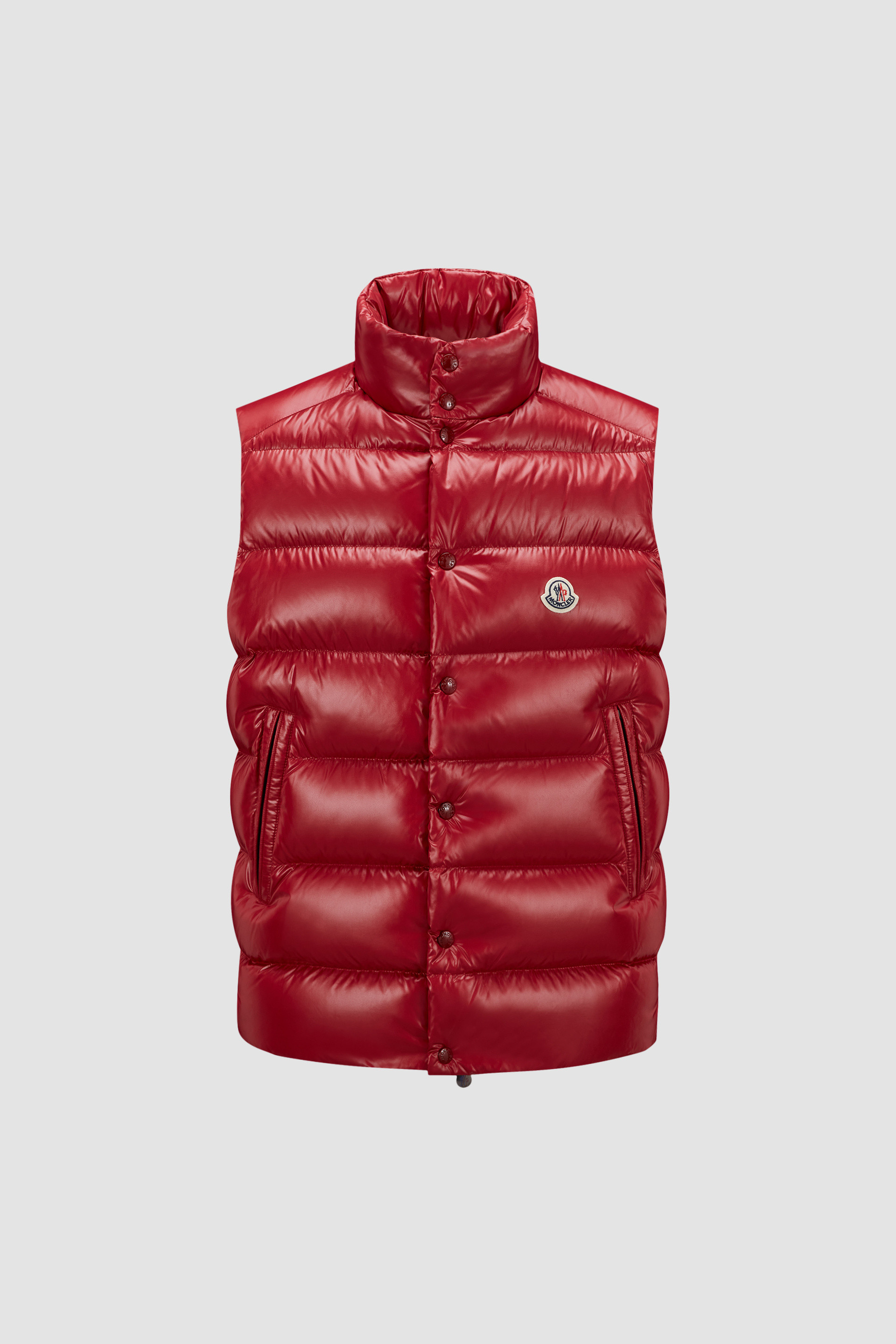 Moncler red hot sale gilet mens