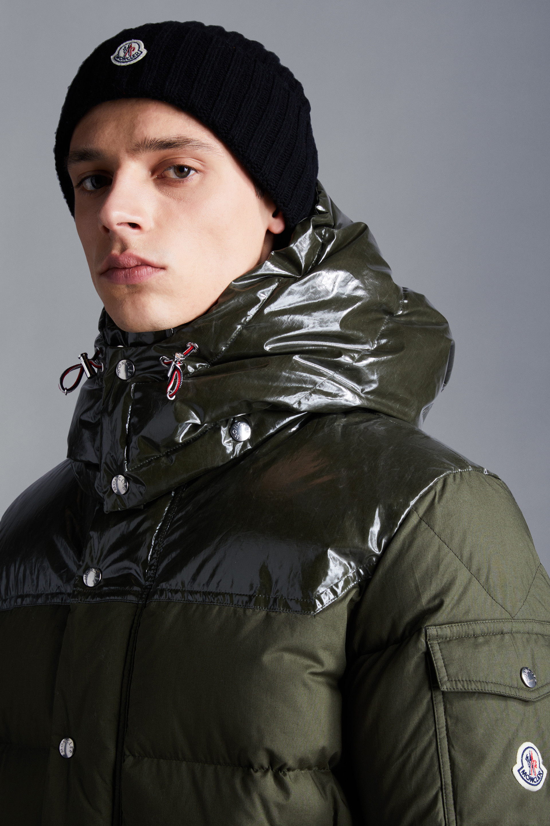 Green Chardon Short Down Jacket - Short Down Jackets for Men