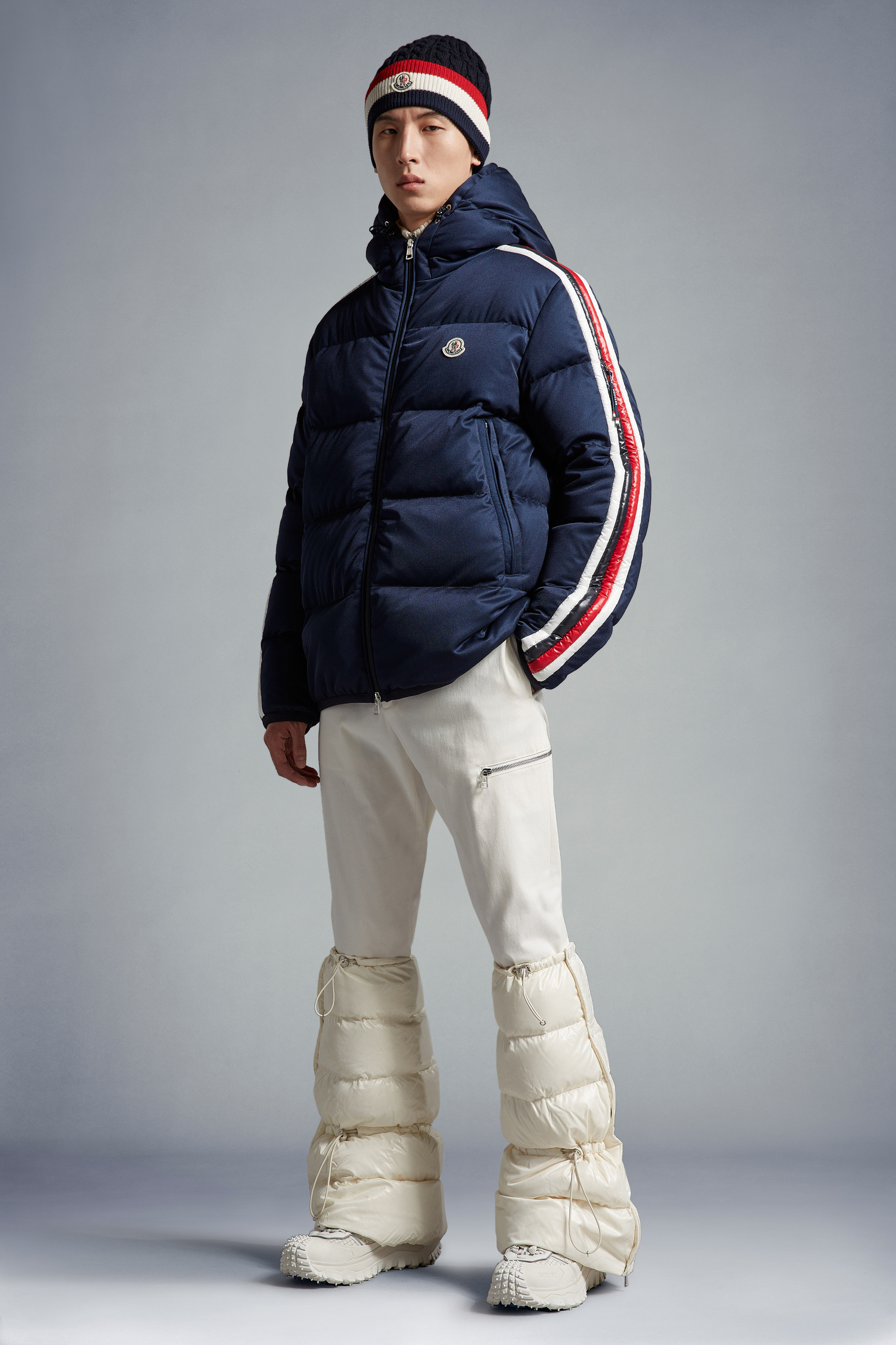 mens moncler hooded puffer jacket