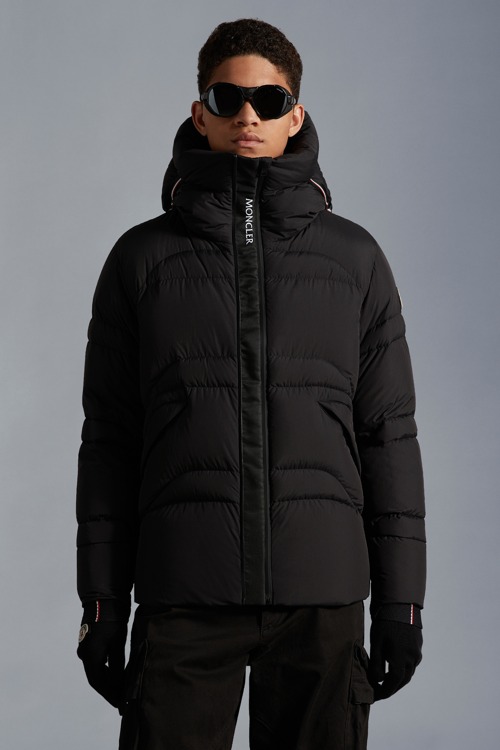 moncler wet look puffer jacket