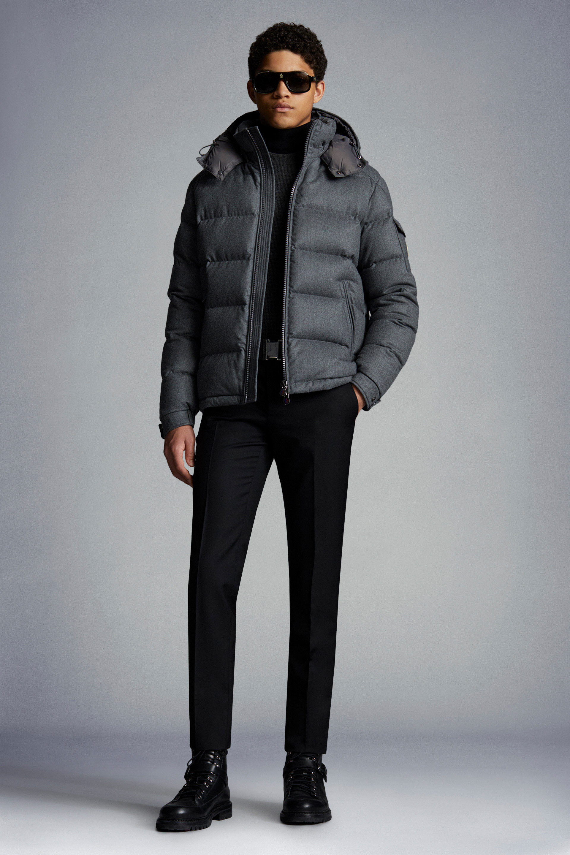 Grey Montgenevre Short Down Jacket - Short Down Jackets for Men ...