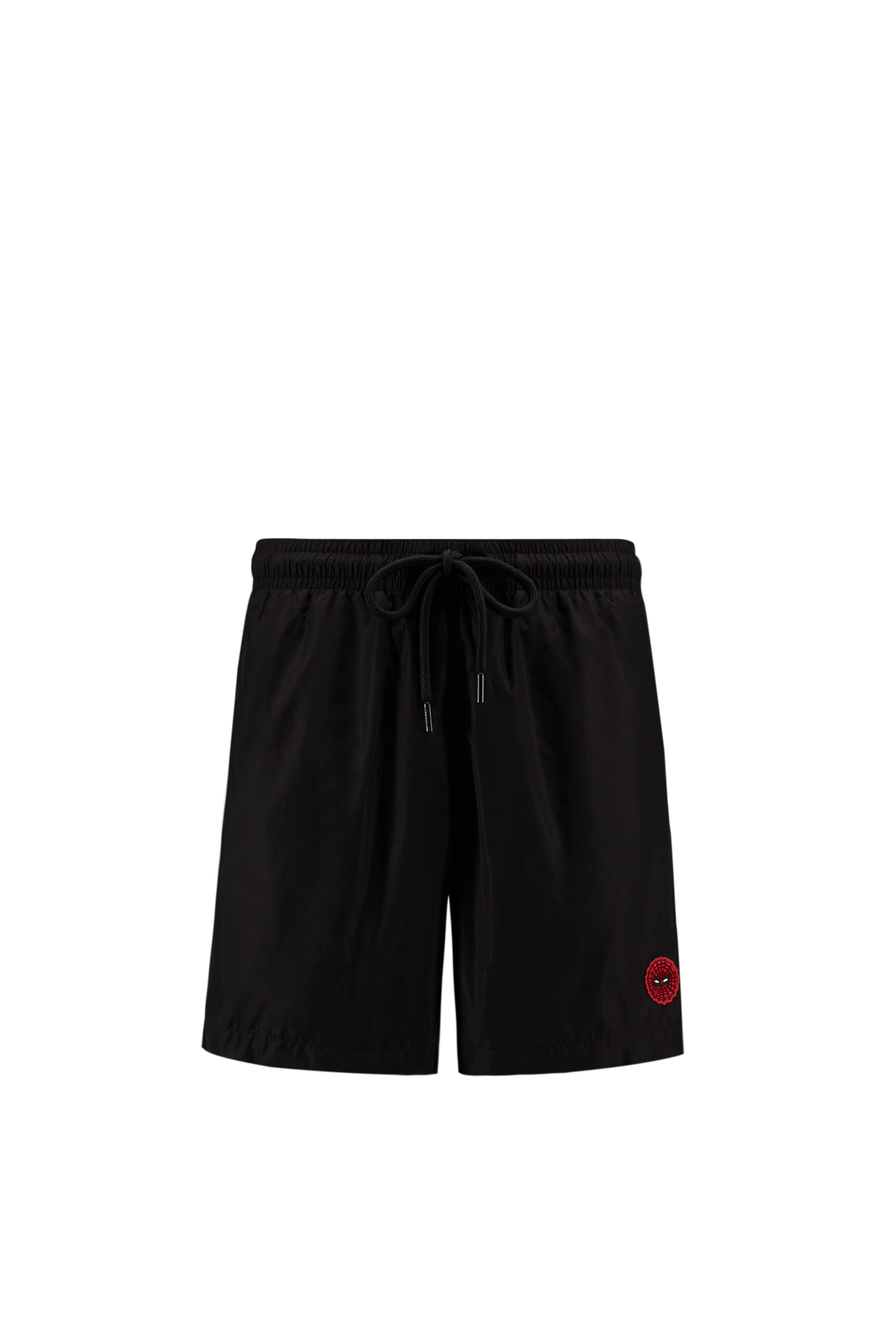Moncler Collection Spider-man Patch Swim Shorts In Black