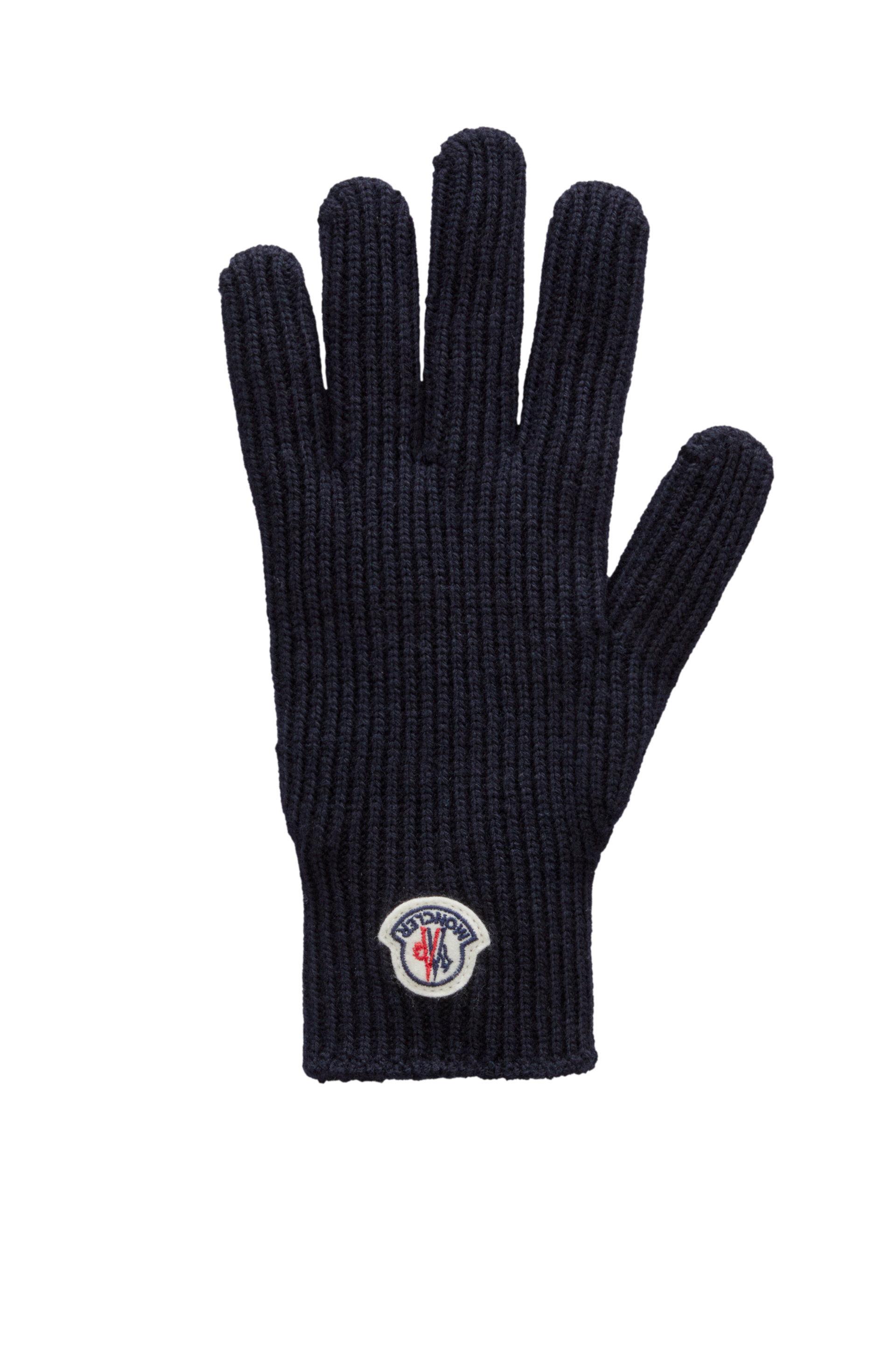 Moncler Collection Knit Gloves Blue Size M