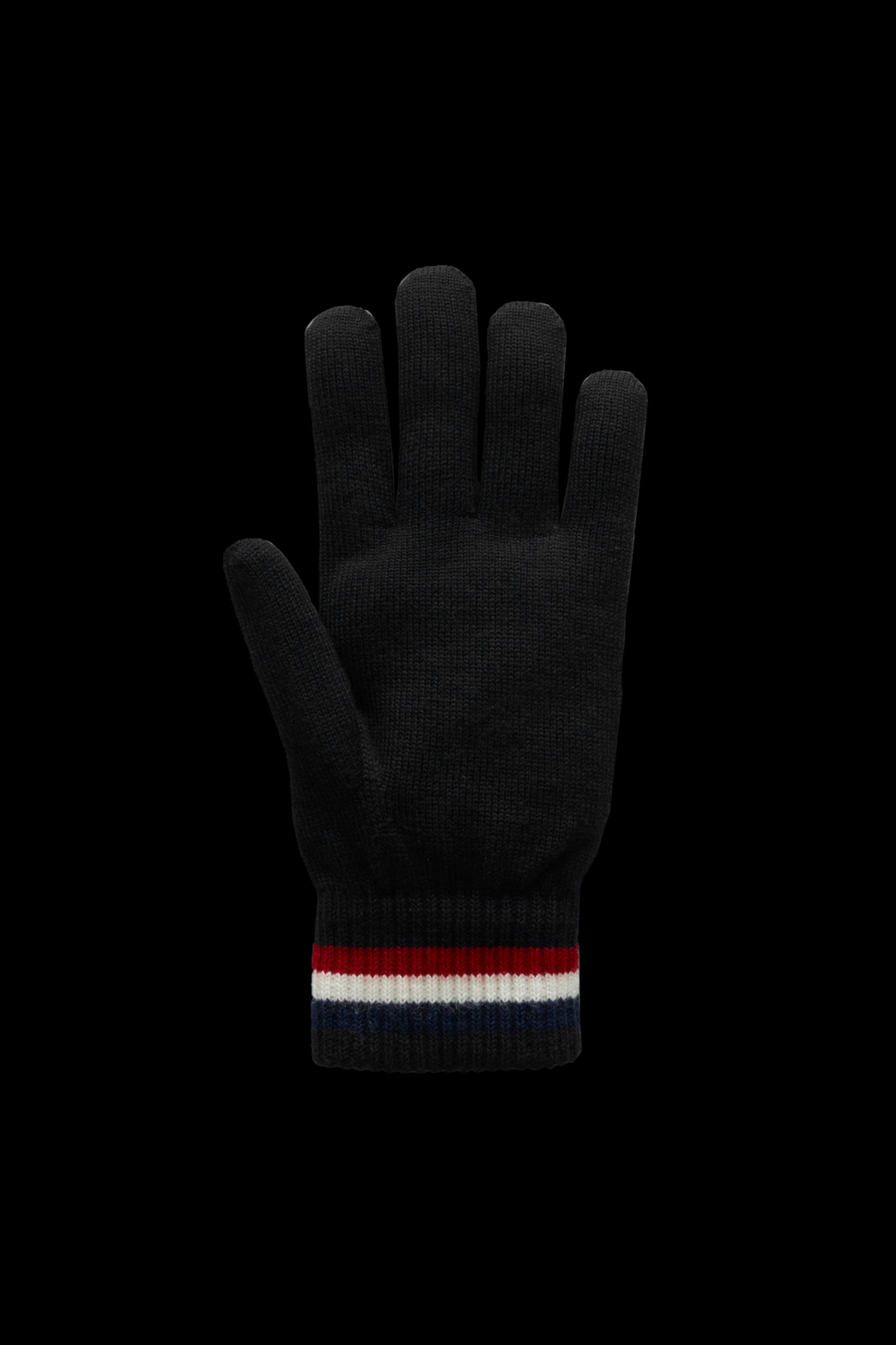 Moncler Wolle Handschuhe aus Schurwolle in Schwarz für Herren Herren Accessoires Handschuhe 