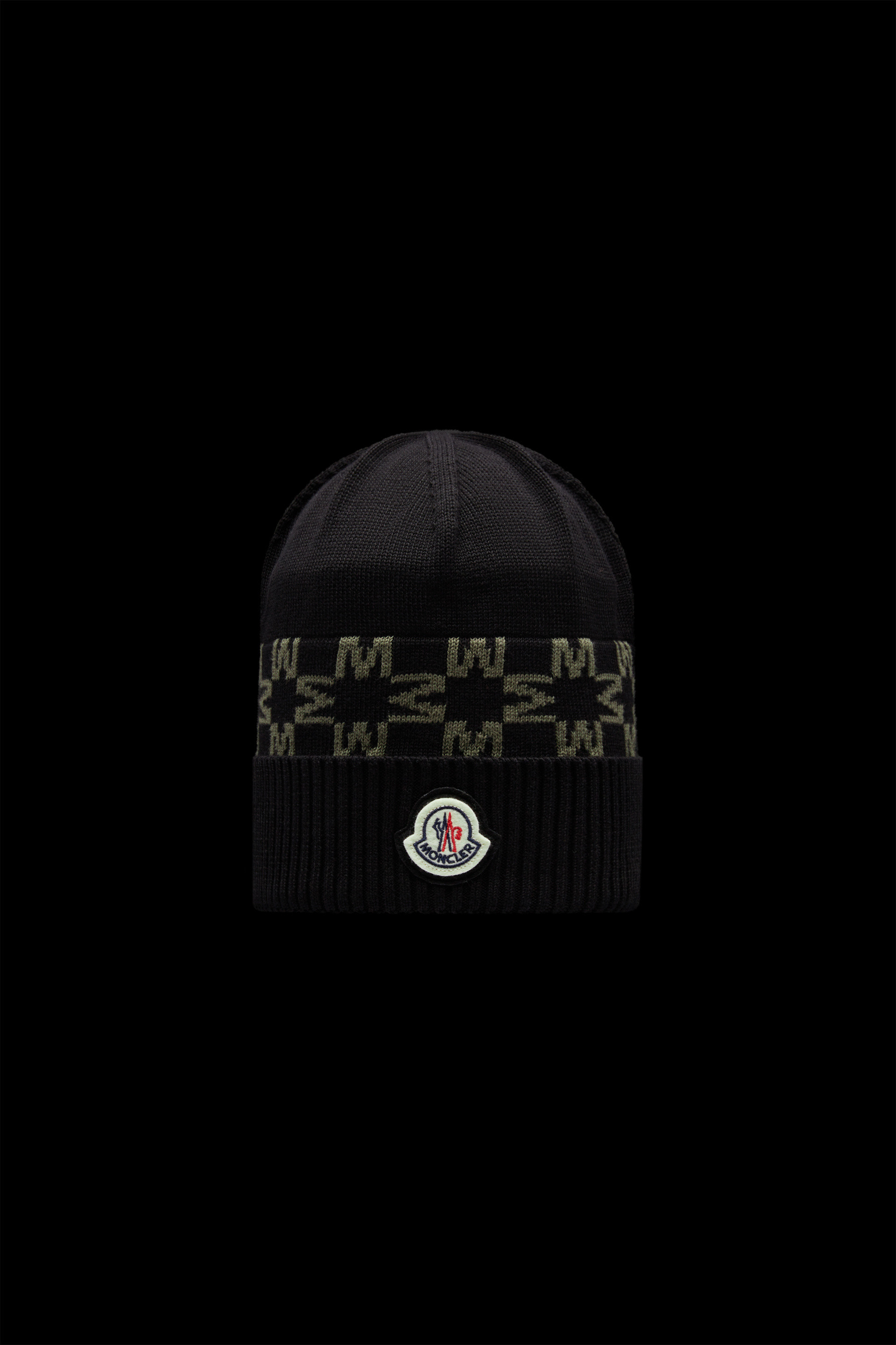 moncler beanie black