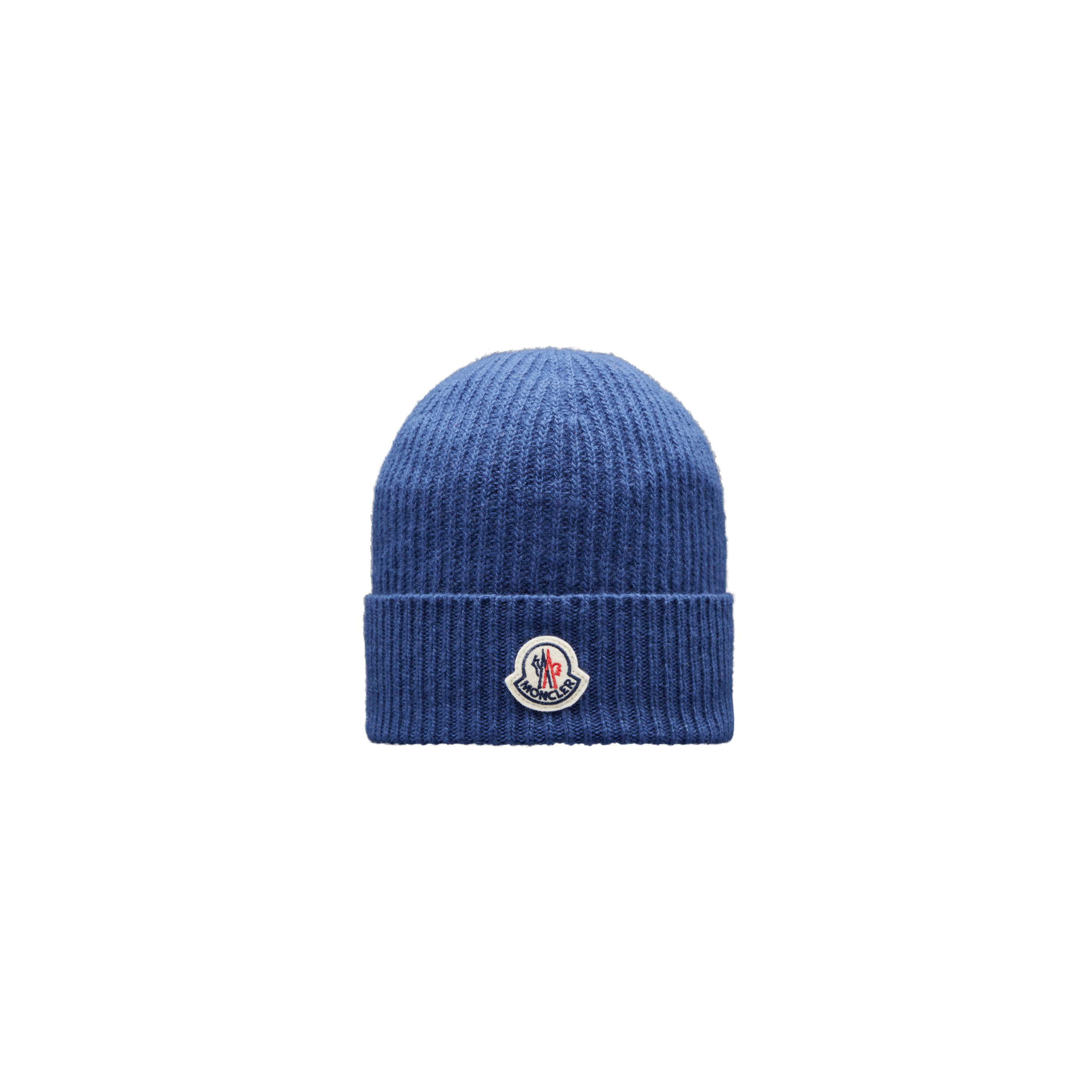 Moncler Collection Cashmere Blend Beanie In Blue