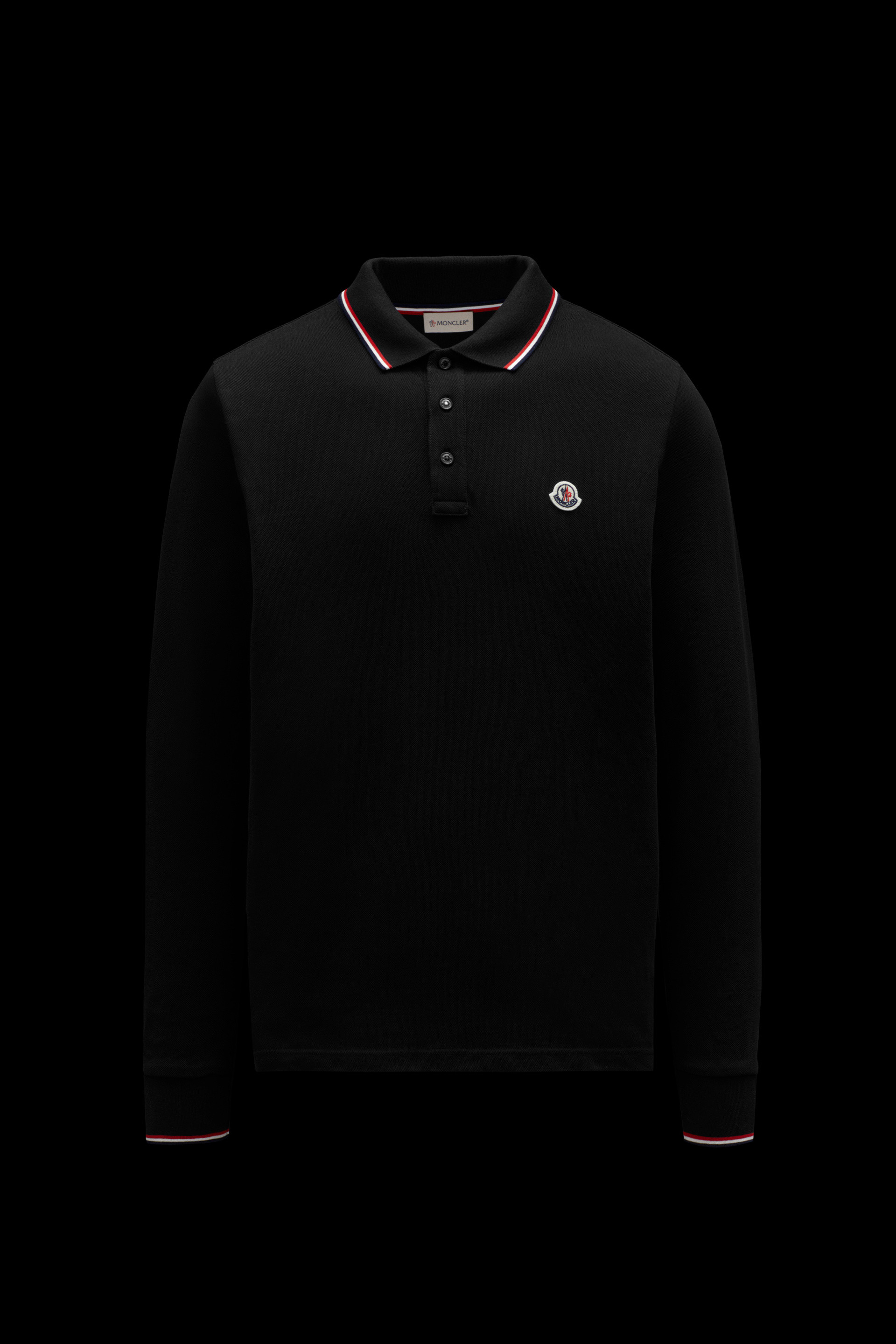 moncler long sleeve polo shirt mens