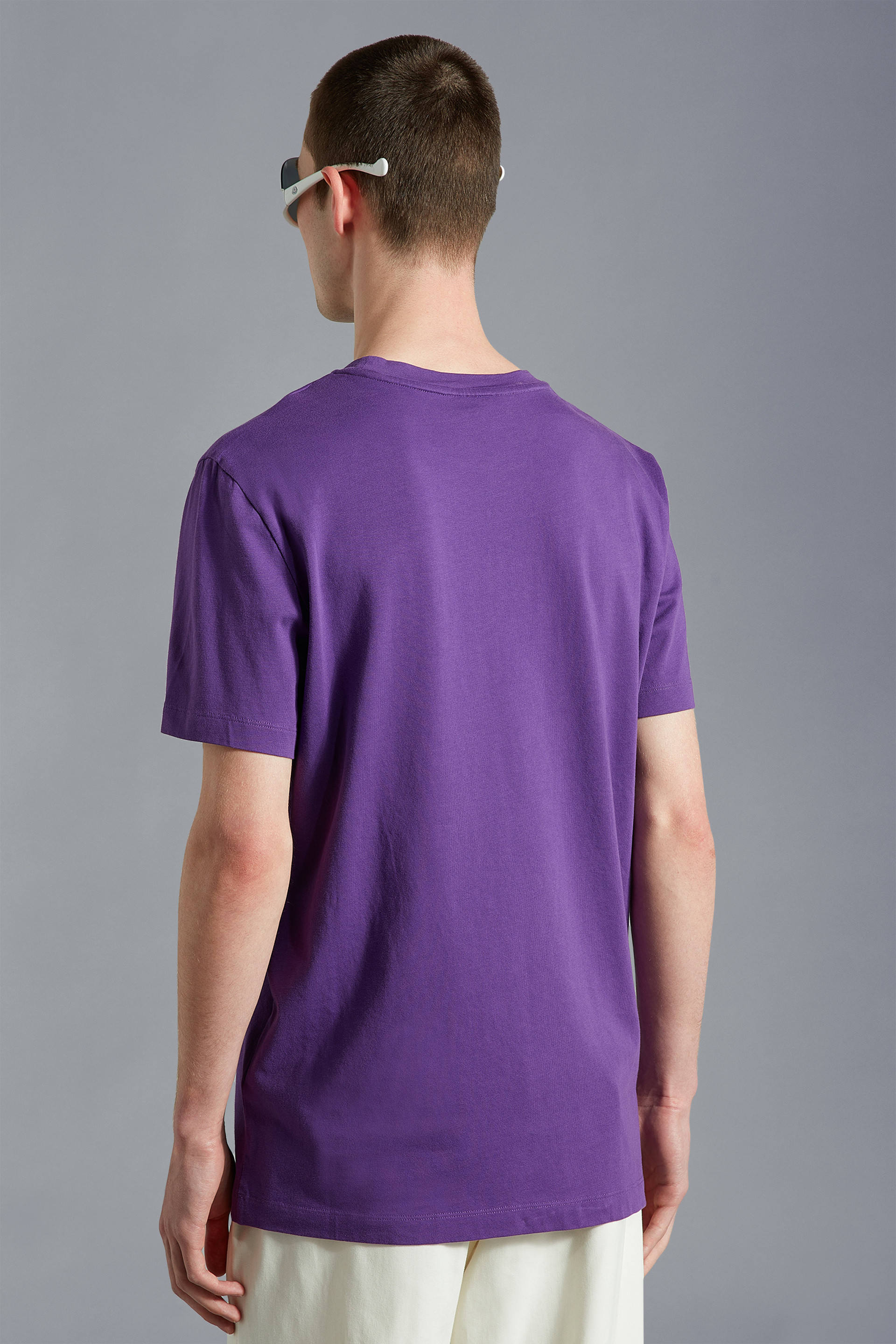 Logo polo shirt Coton Moncler pour homme en coloris Violet Homme T-shirts T-shirts Moncler 