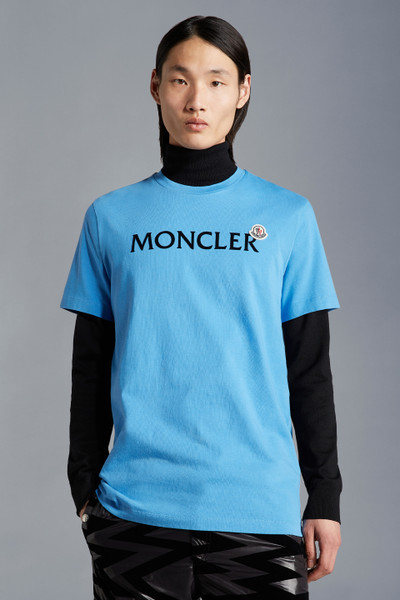 Blue Logo T-Shirt - Polos & T-shirts for Men | Moncler US
