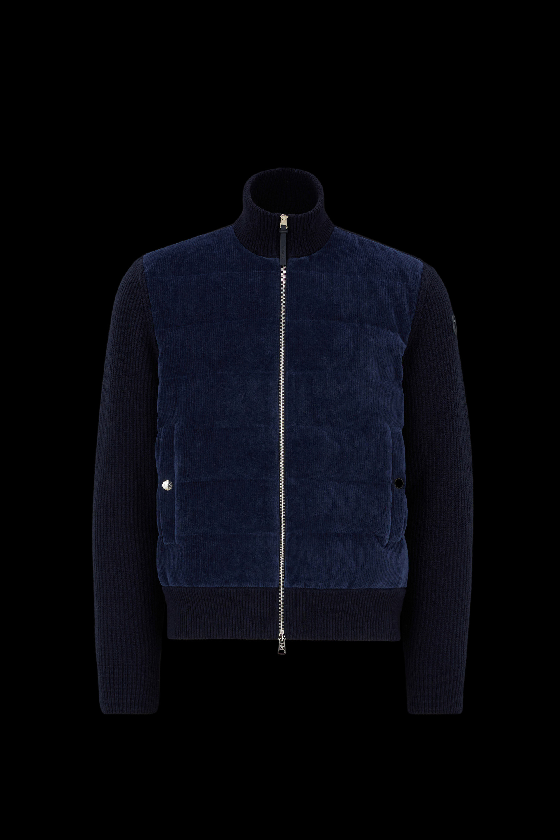 Moncler Wolle Cardigan Aus Wolle in Blau für Herren Herren Bekleidung Pullover und Strickware Sweatjacken 