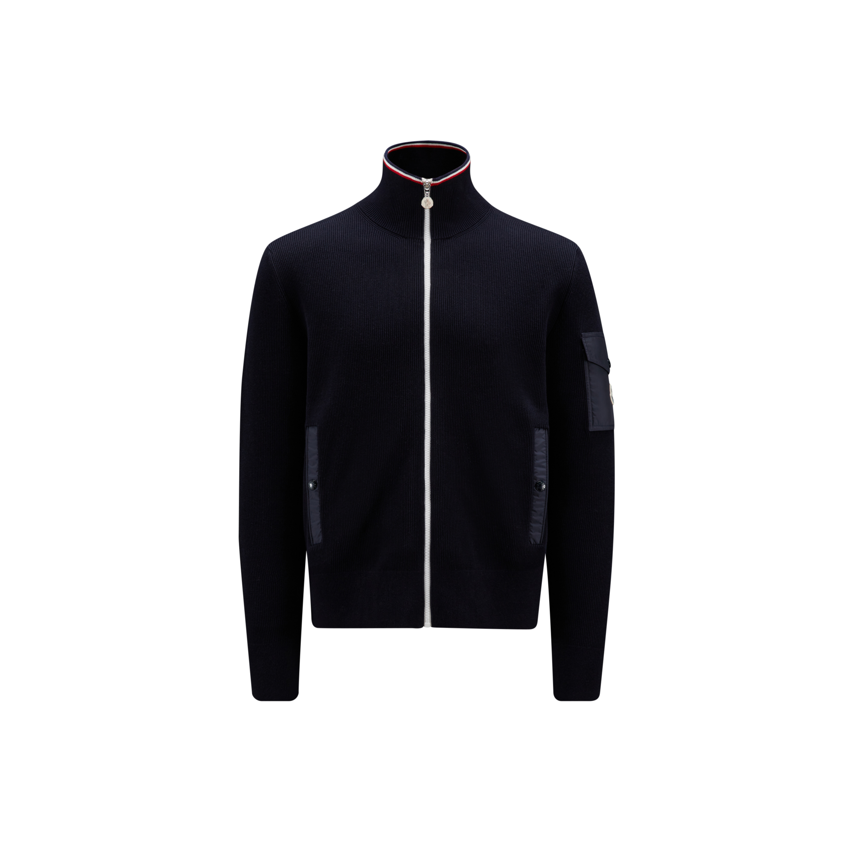 Moncler Collection Polo Neck Cotton Cardigan