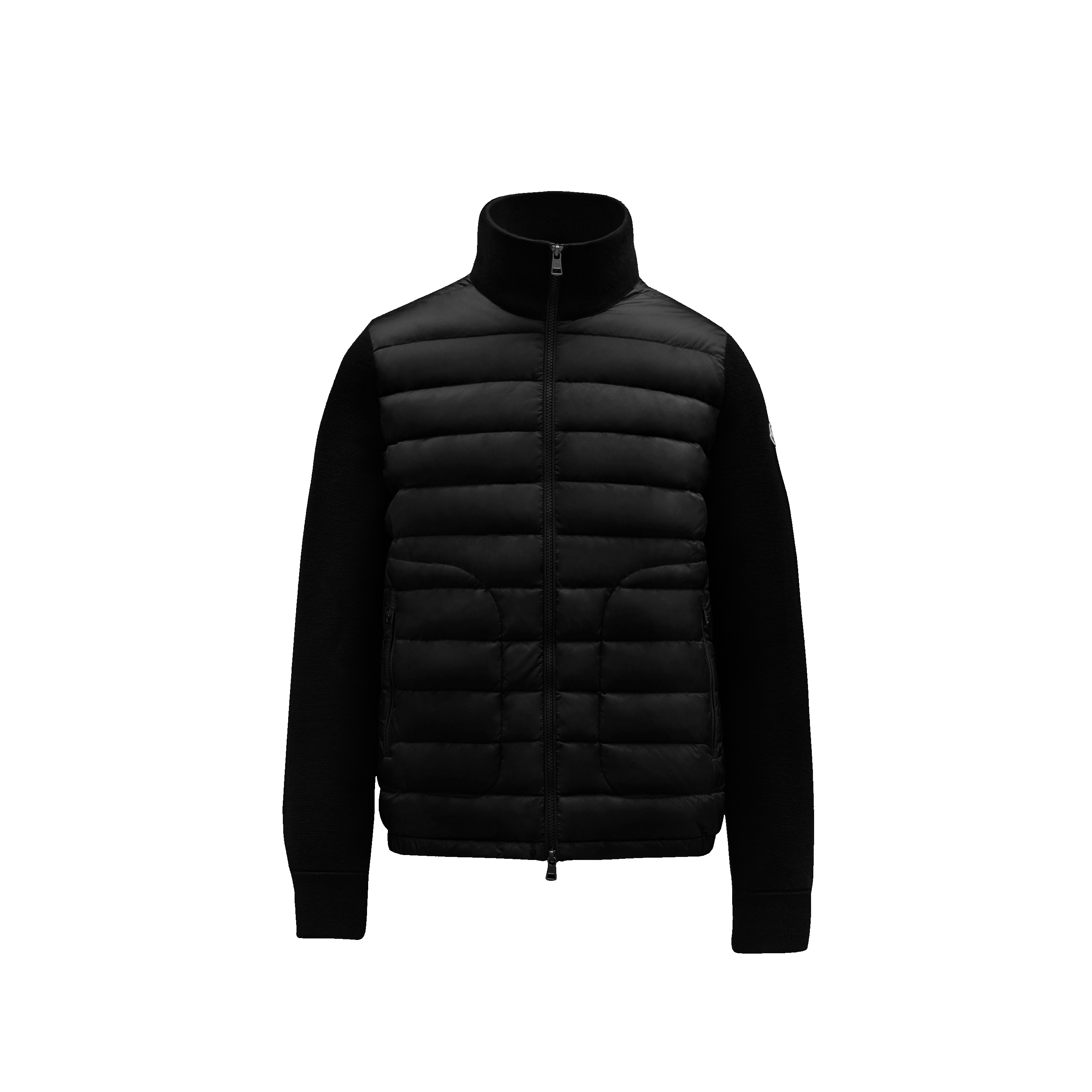 Moncler Collection Padded Wool Cardigan, Men, Black, Size: Xxl