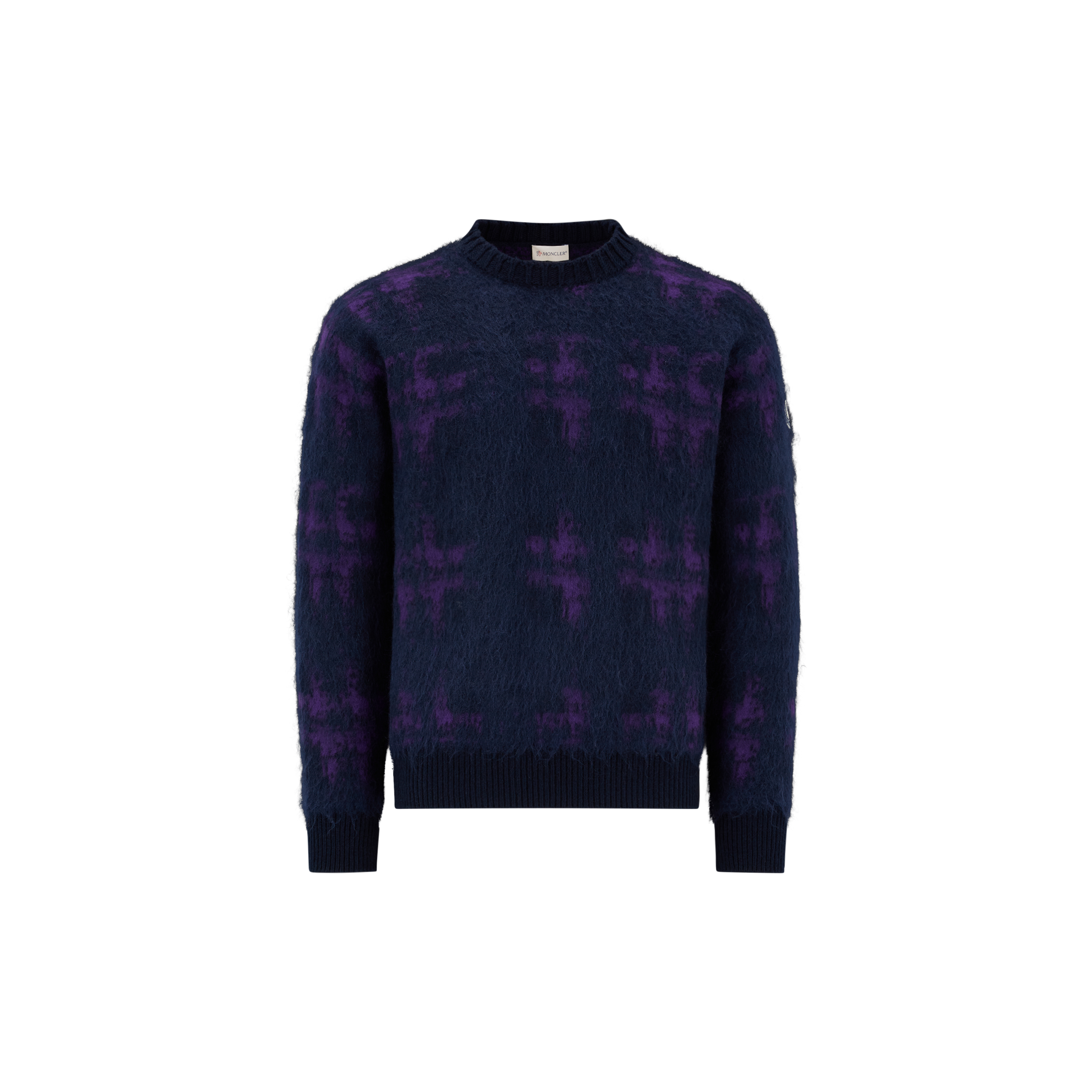 Moncler Collection Pull En Laine Et Mohair In Purple