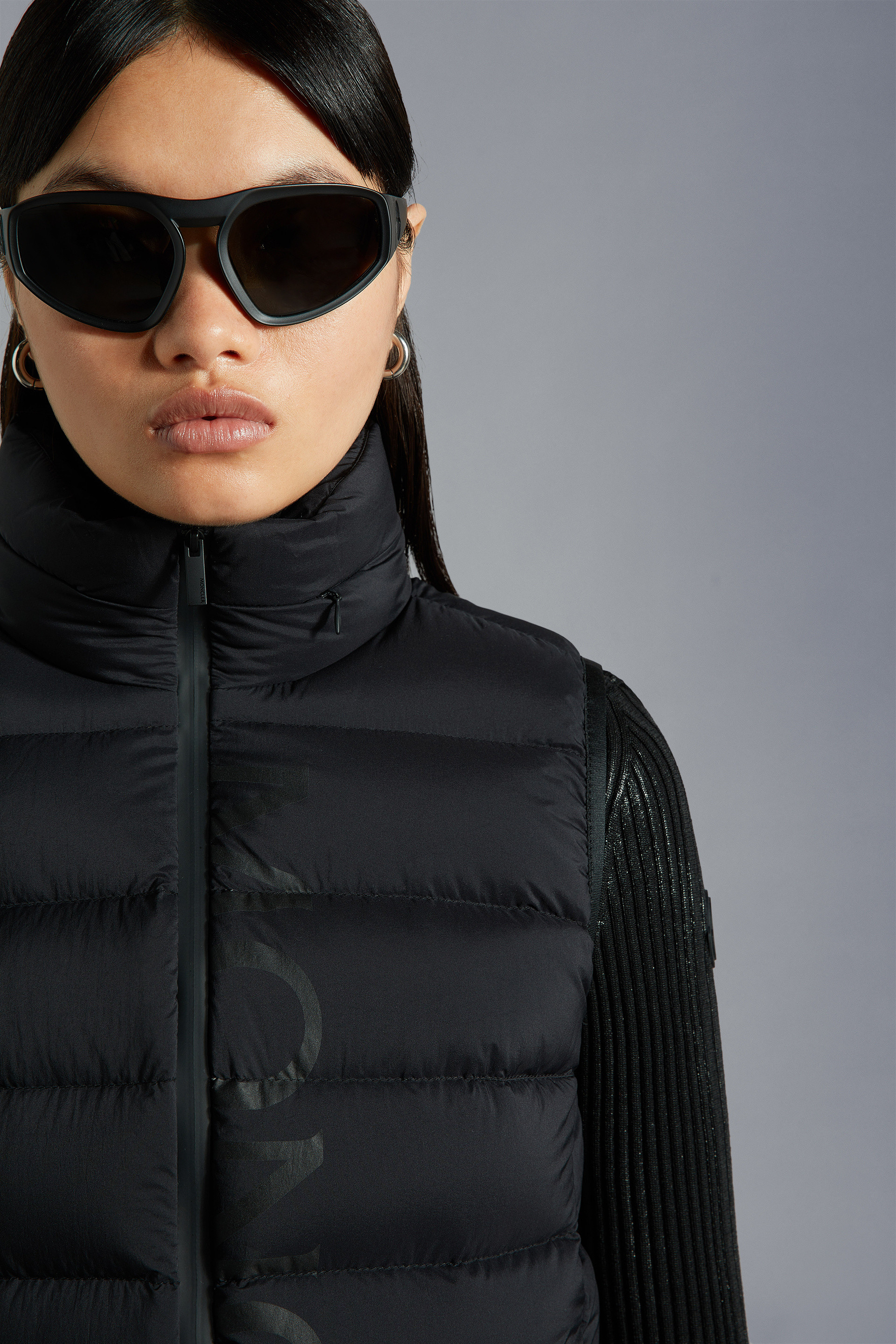 Black Cenis Down Vest - Vests for Women | Moncler US