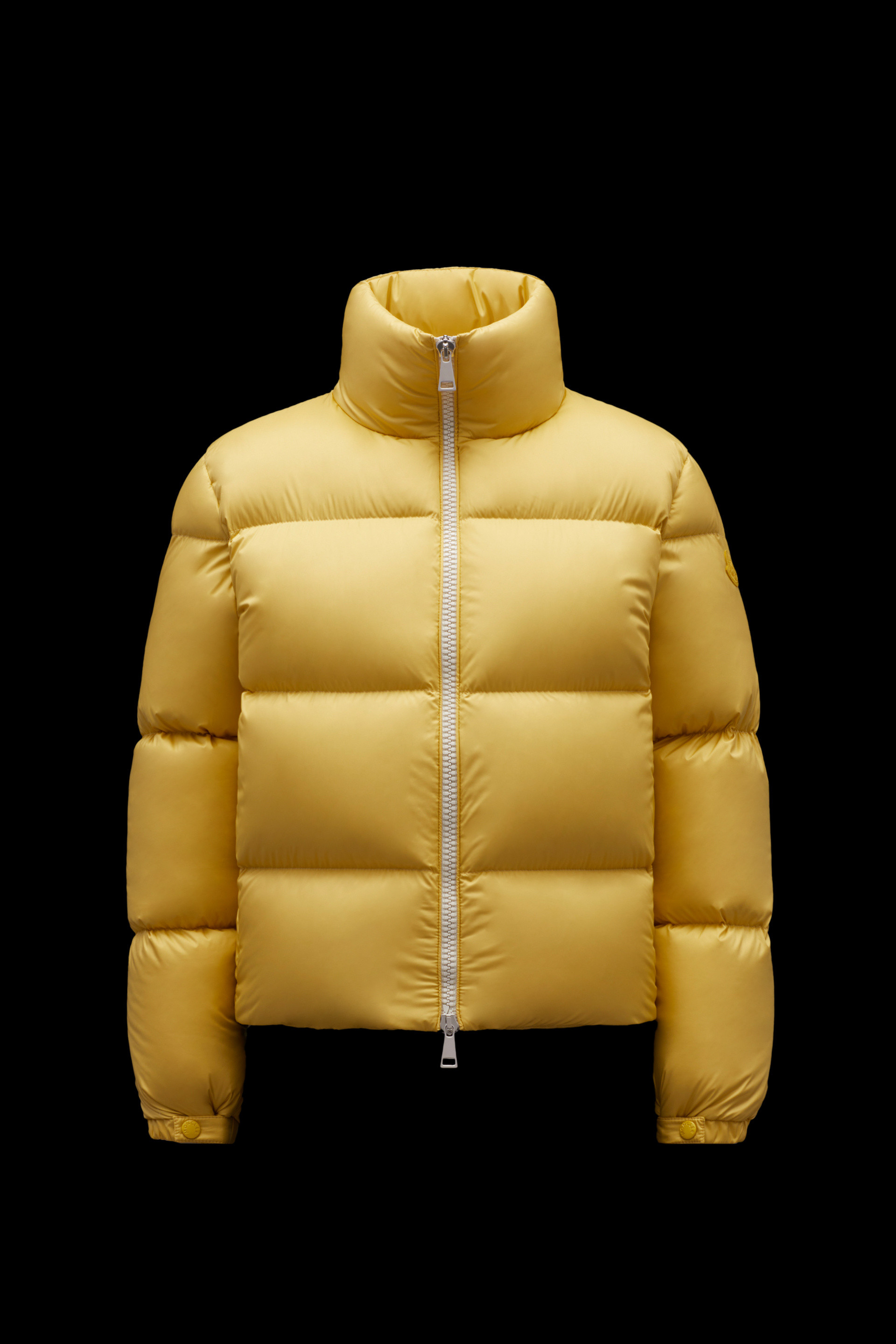 Yellow Anterne Short Down Jacket Short Down Jackets For Women Moncler ...