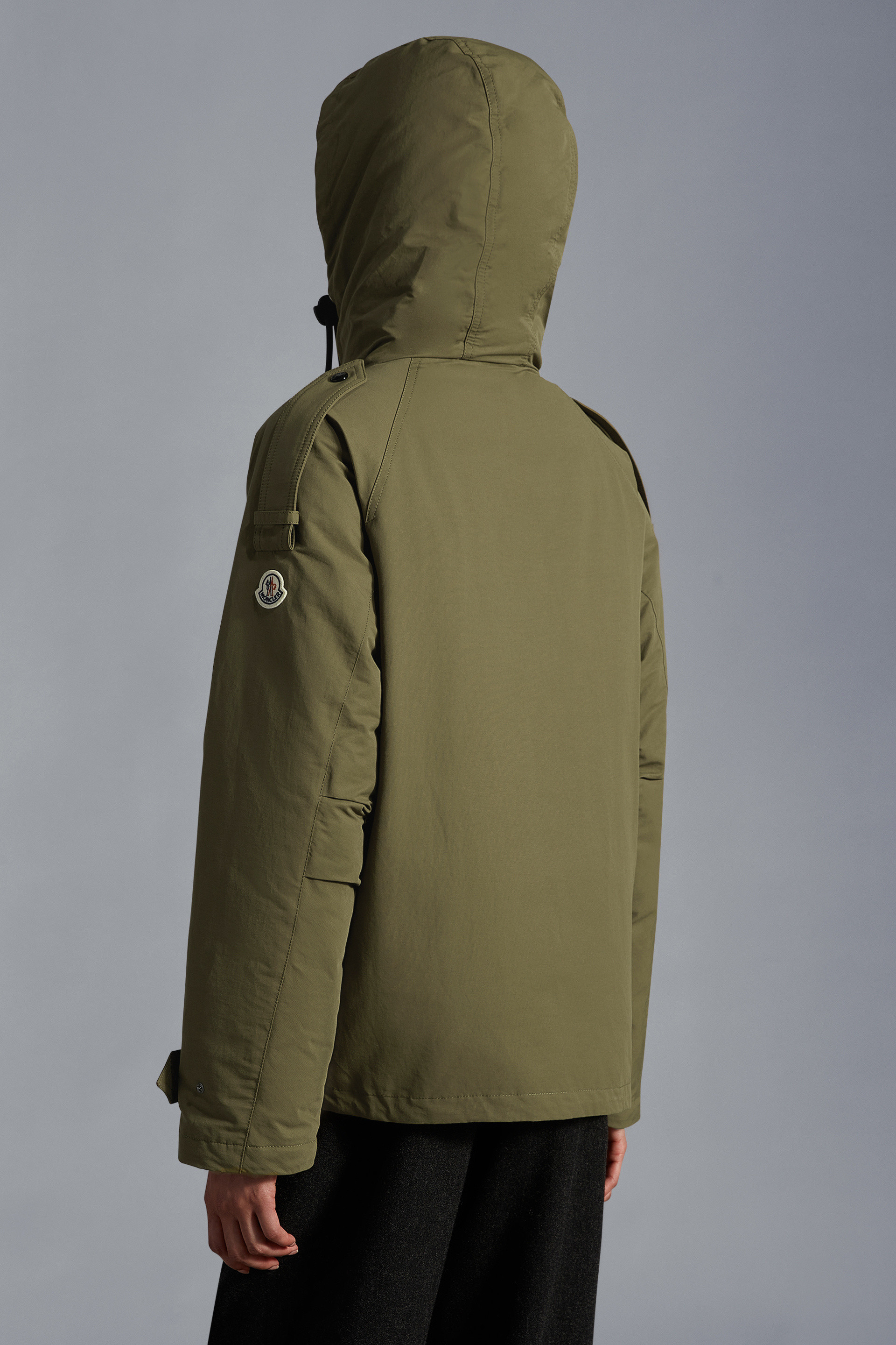 Donna Abbigliamento da Giacche da Piumini e giacche imbottite Parka badete di Moncler in Verde 