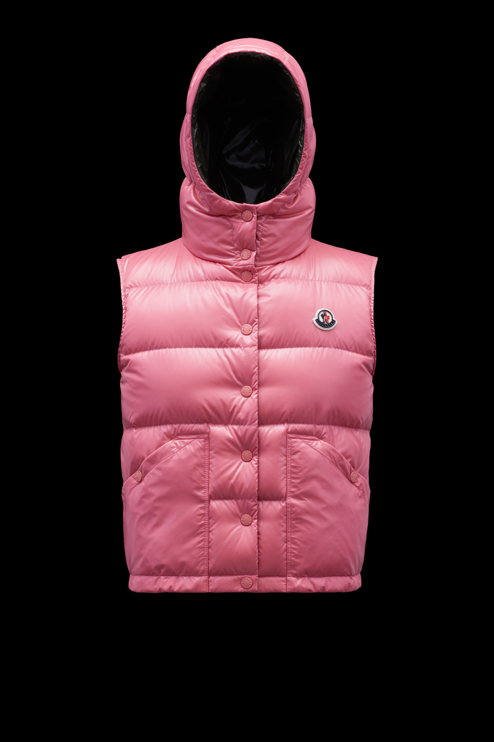 moncler pink vest