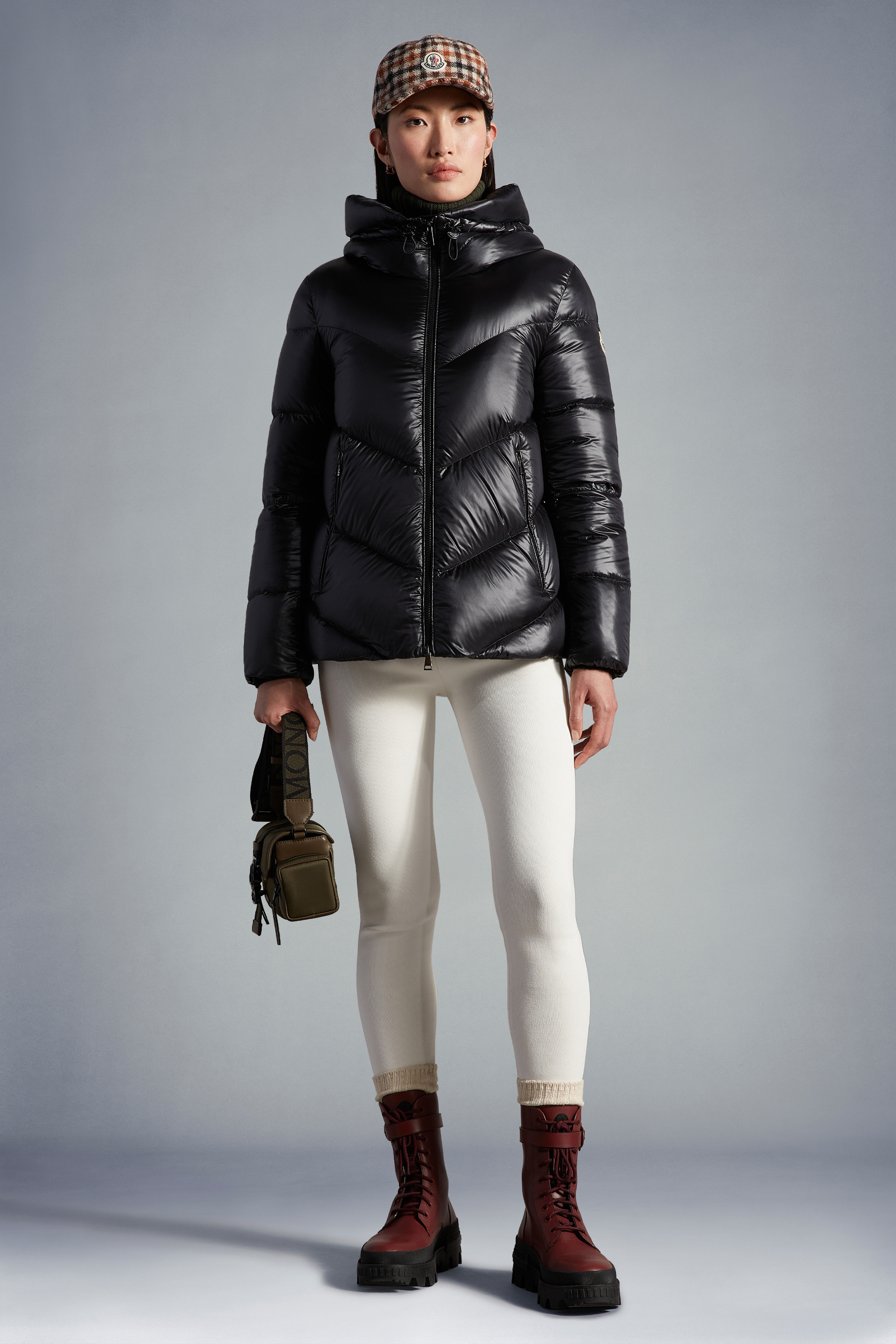 moncler leather puffer