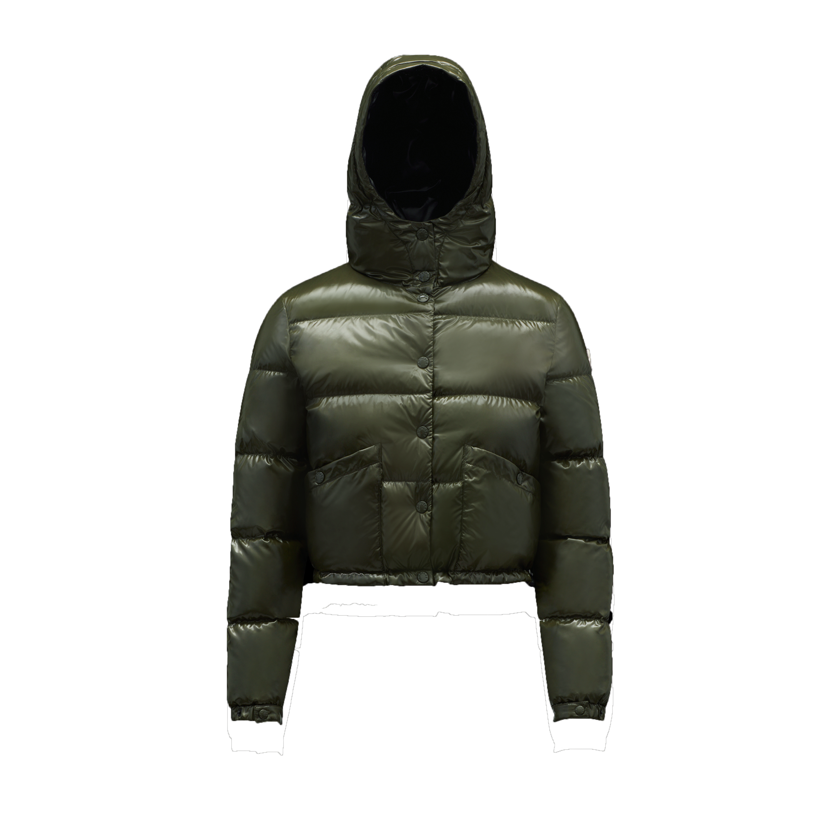 Moncler Collection Bardanette Short Down Jacket In Green