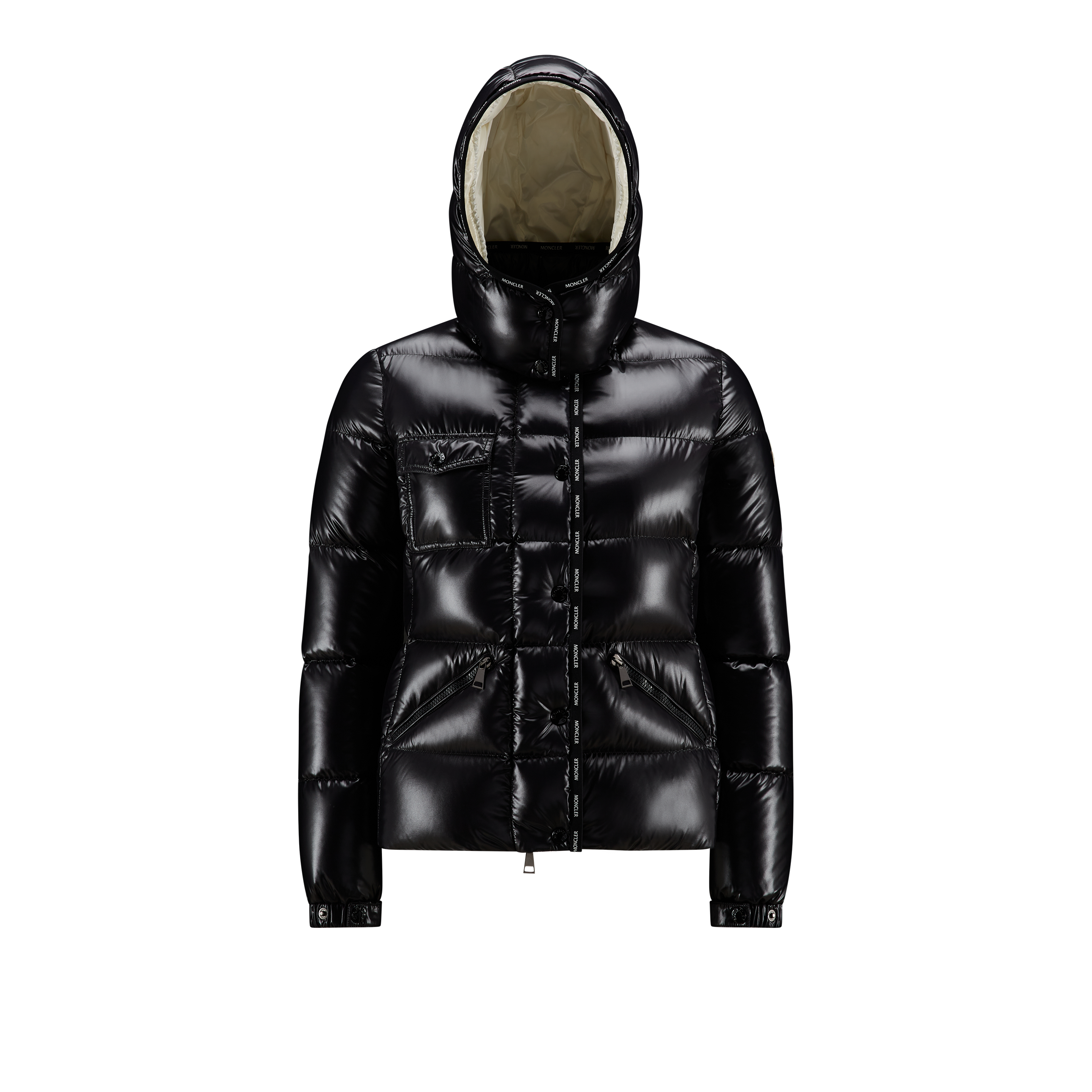 Moncler Collection Doudoune Courte Flumet In Noir