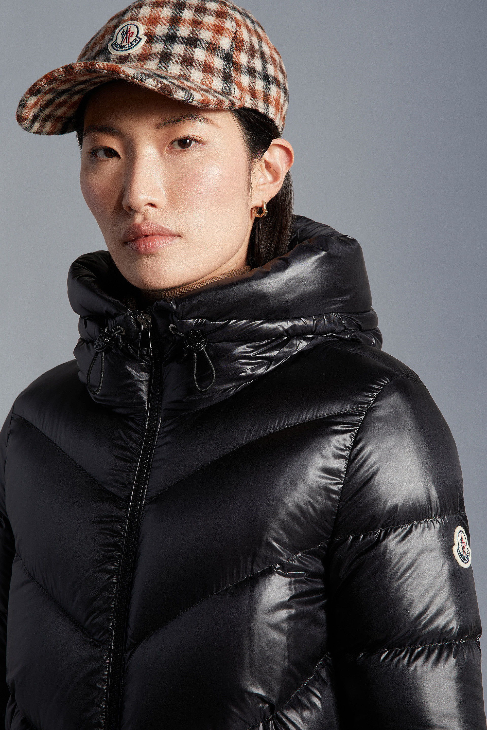 Moncler Synthetic Cambales Long Quilted Jacket in Black Womens Clothing Jackets Padded and down jackets 