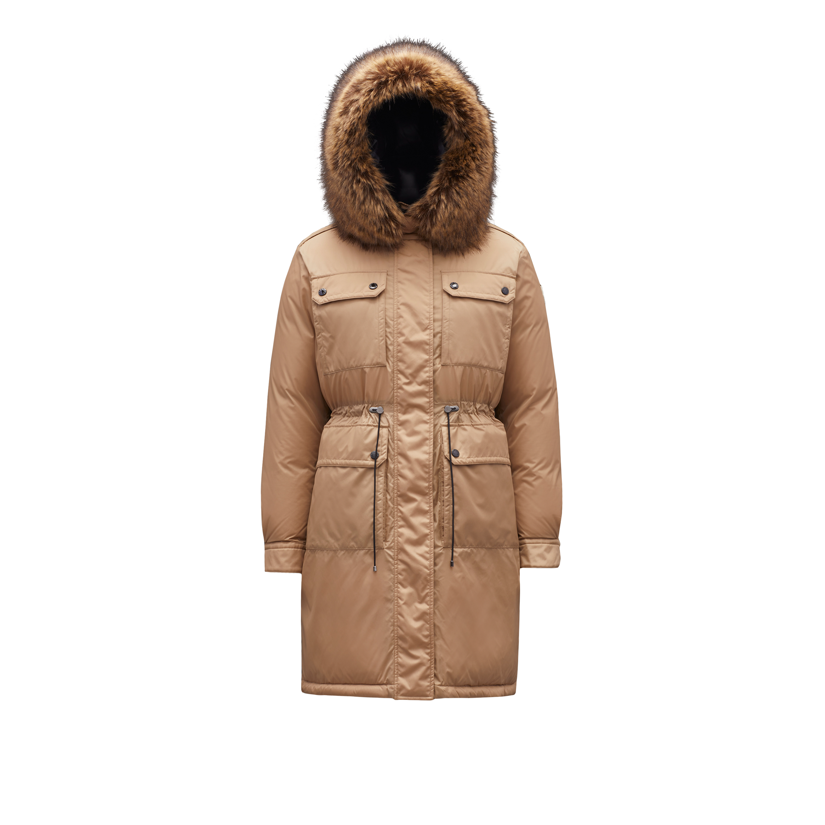 Moncler Collection Parka Ban In Beige