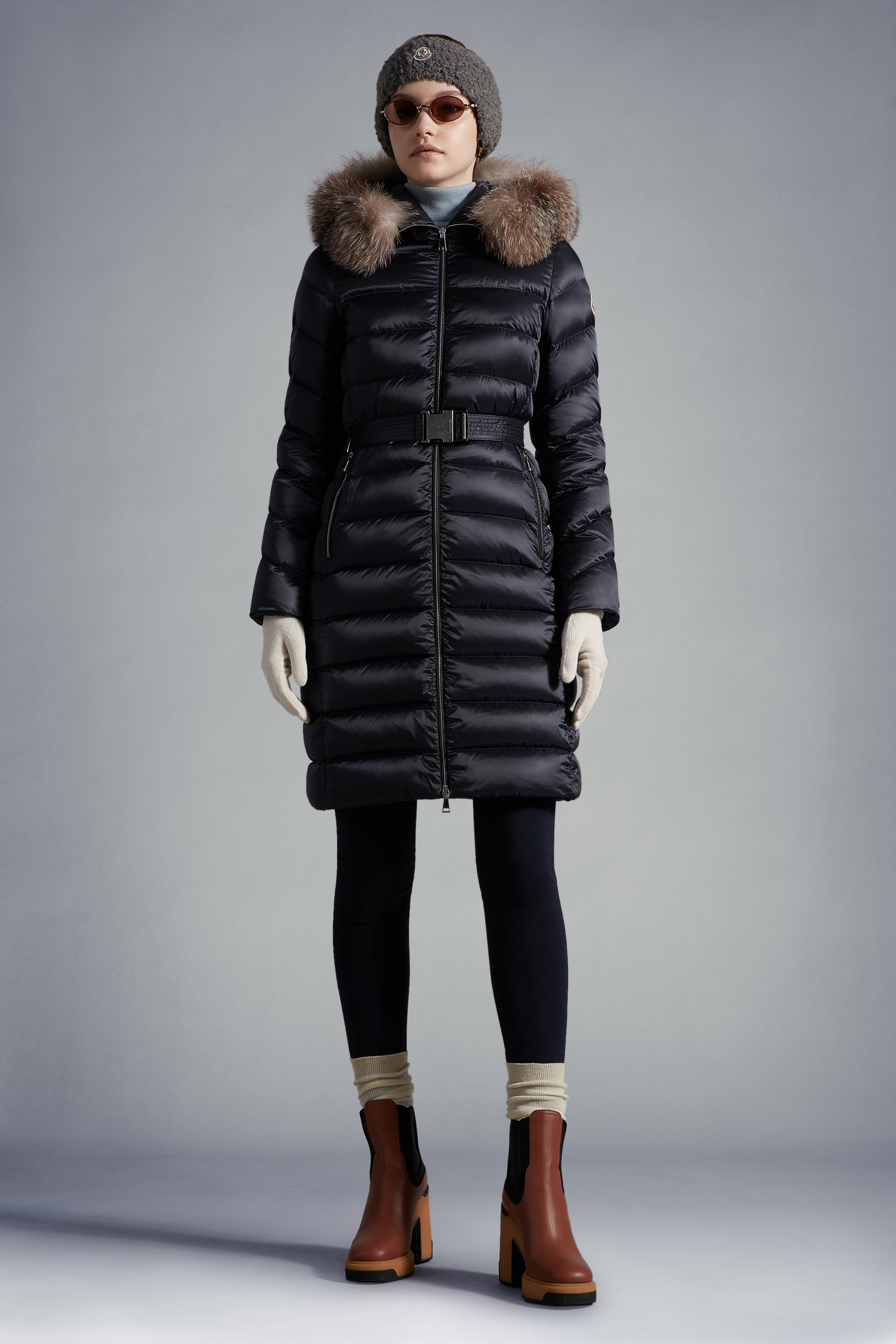 ダークブラウン 茶色 MONCLER MONCLER モンクレール レディース