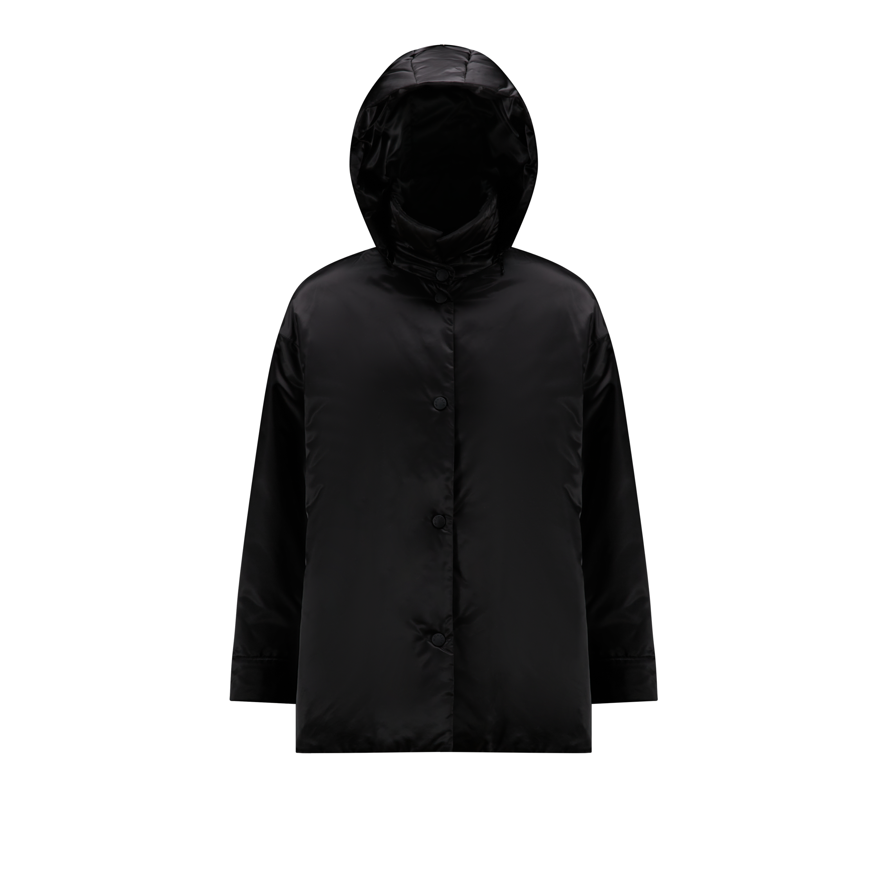 Moncler Collection Shacket Giffre In Black