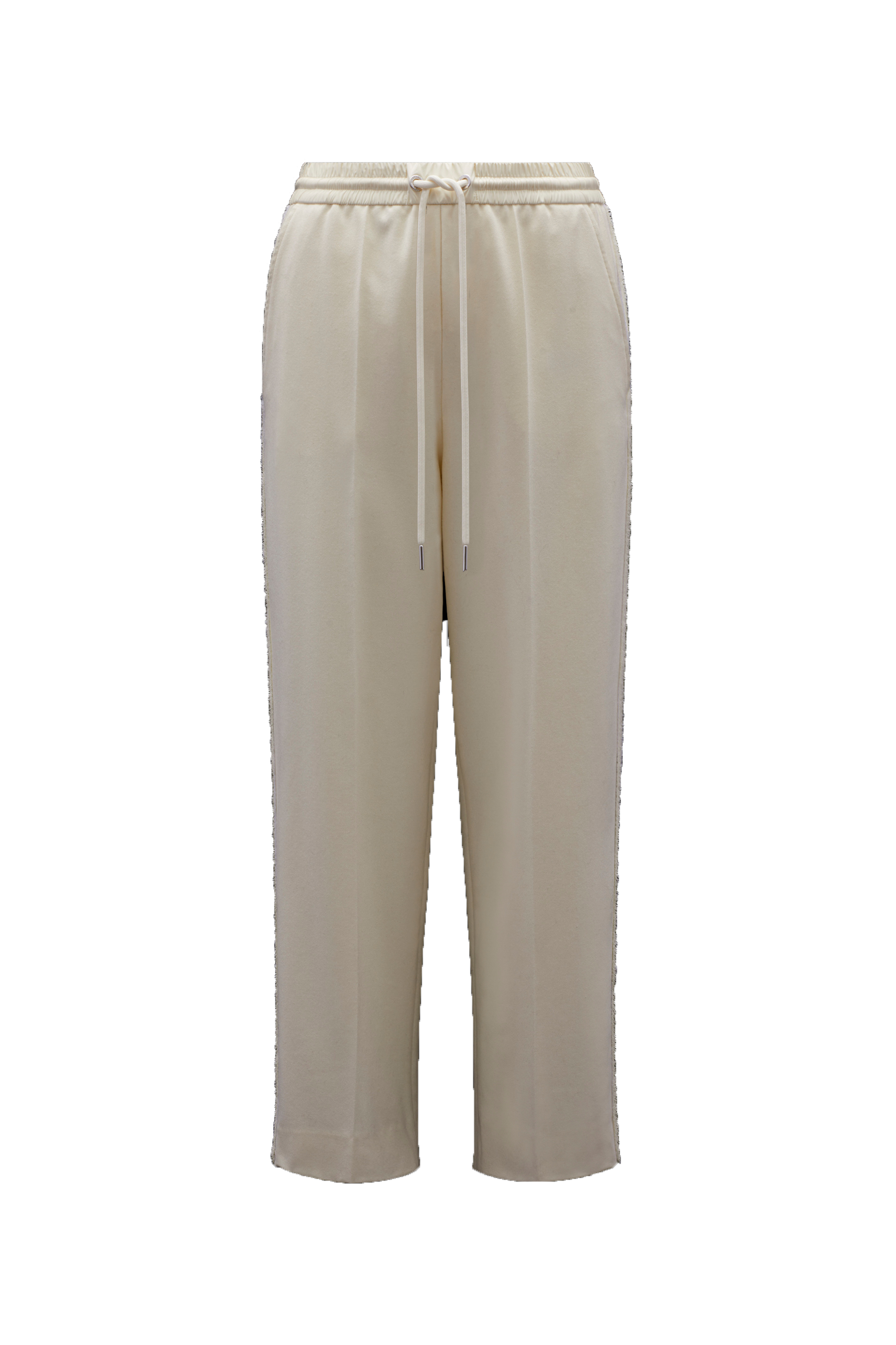 Moncler Collection Pantalon En Flanelle Droit In White