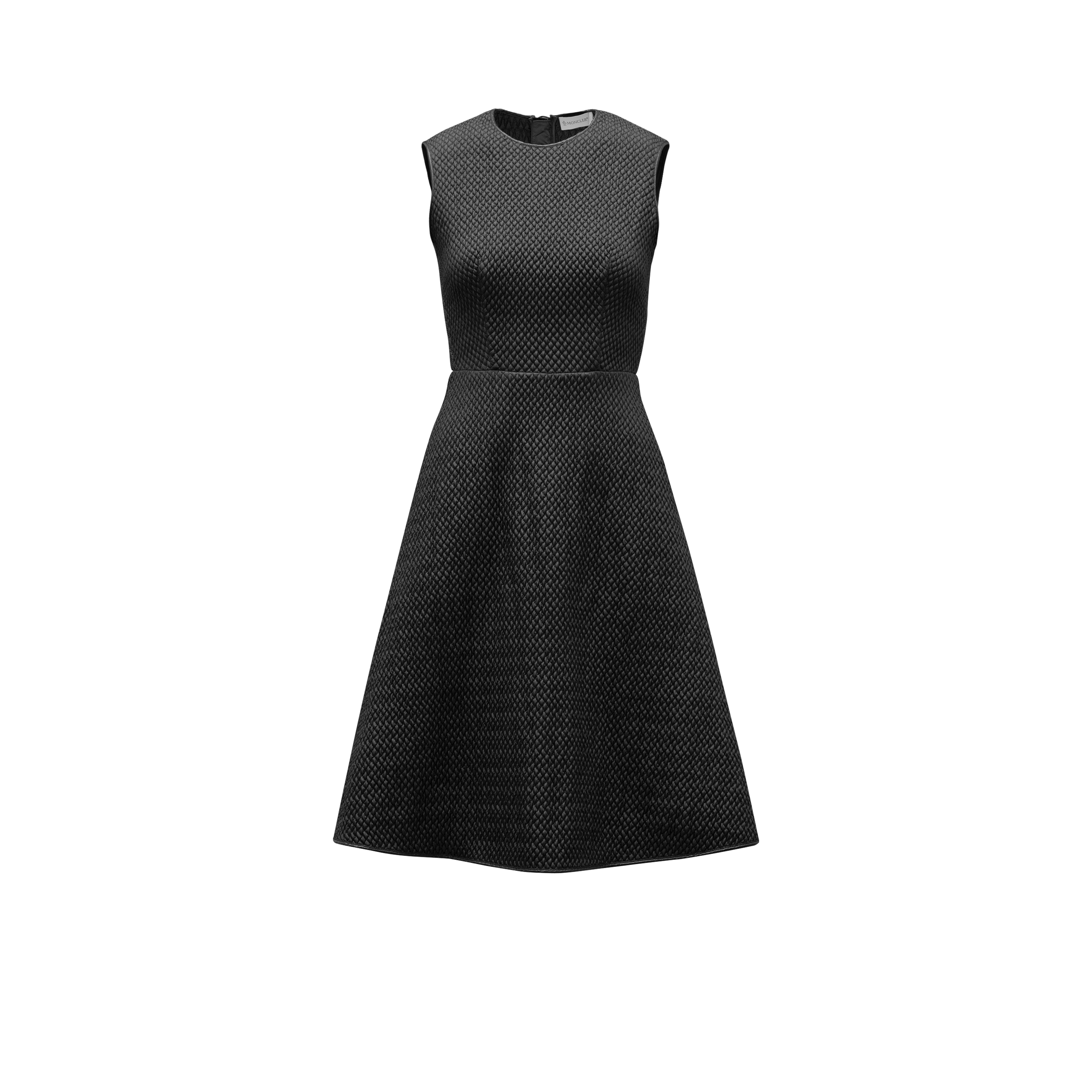 Moncler Collection Fit And Flare Dress Black