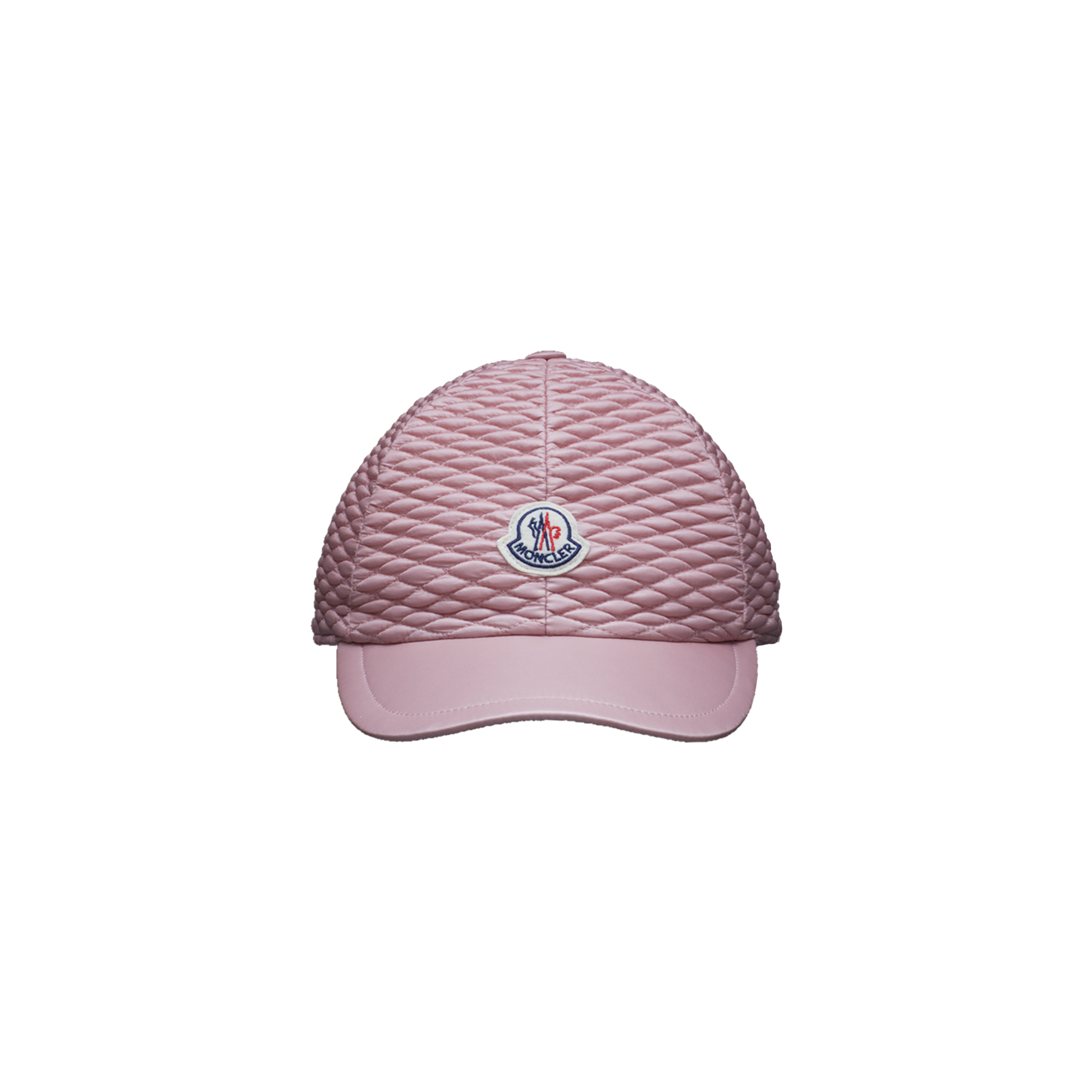 Moncler Collection Logo Padded Baseball Cap Pink Size One Size