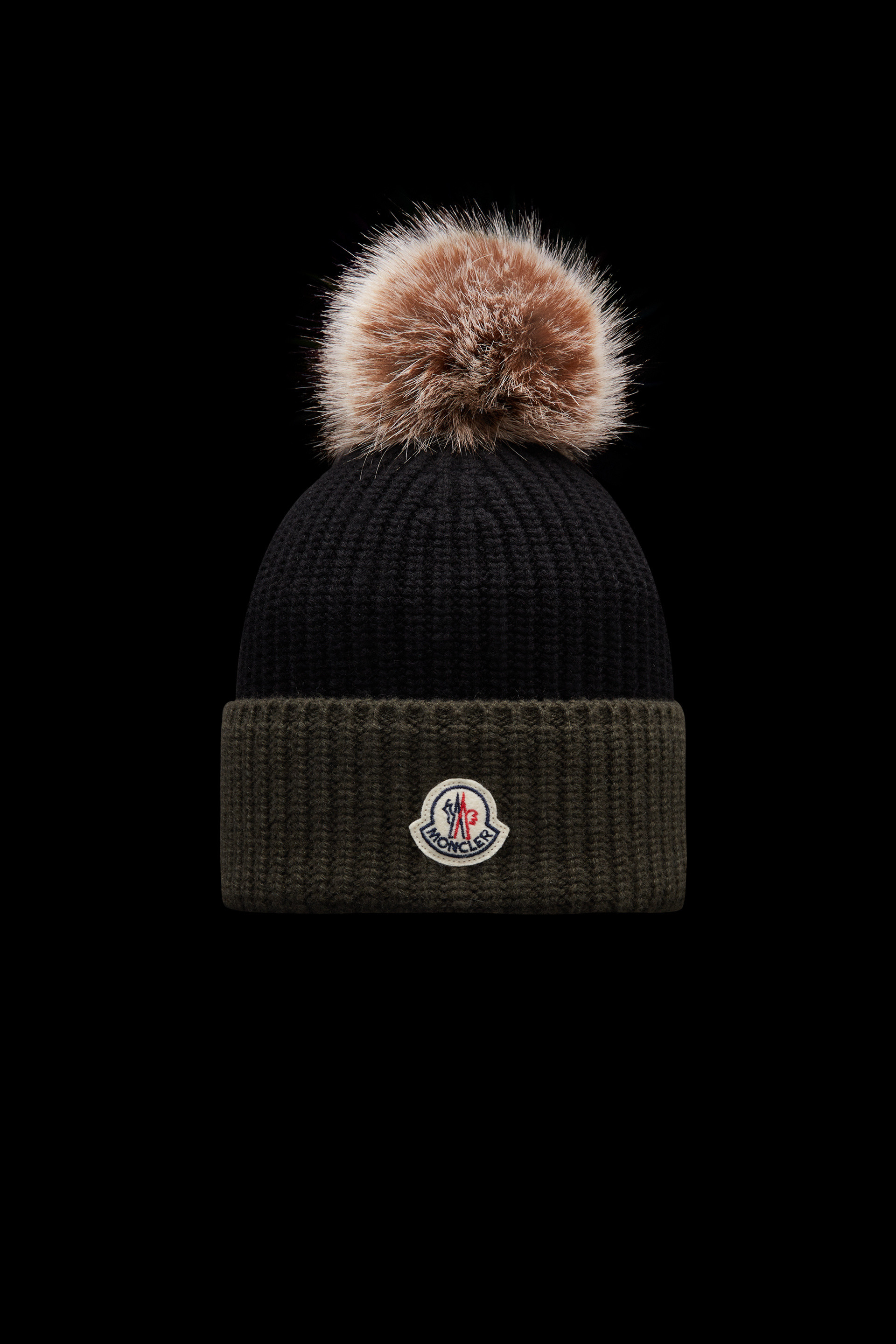 Black Beanie with Pom-Pom - Hats & Beanies for Women | Moncler CA