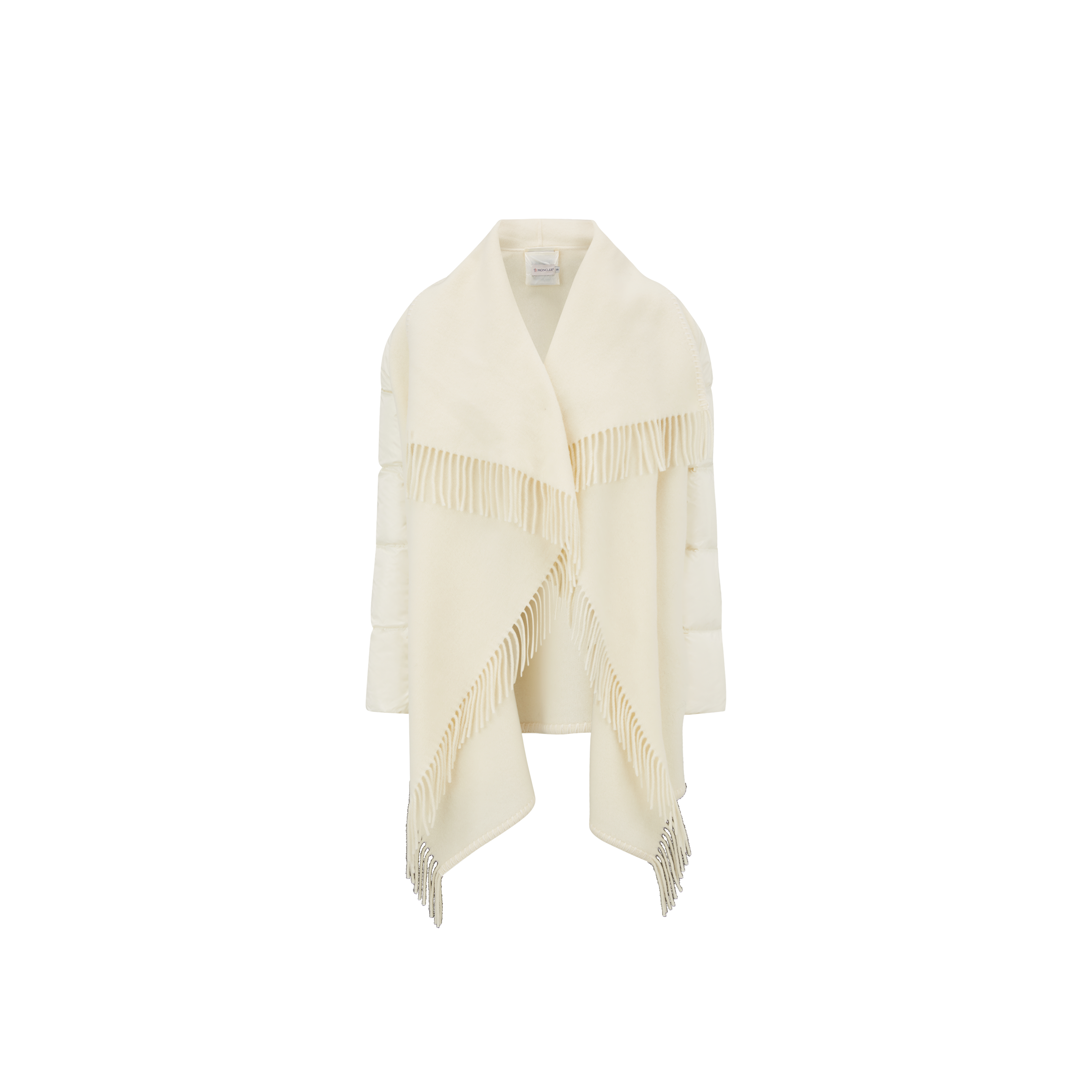 Moncler Collection Cape En Laine In White