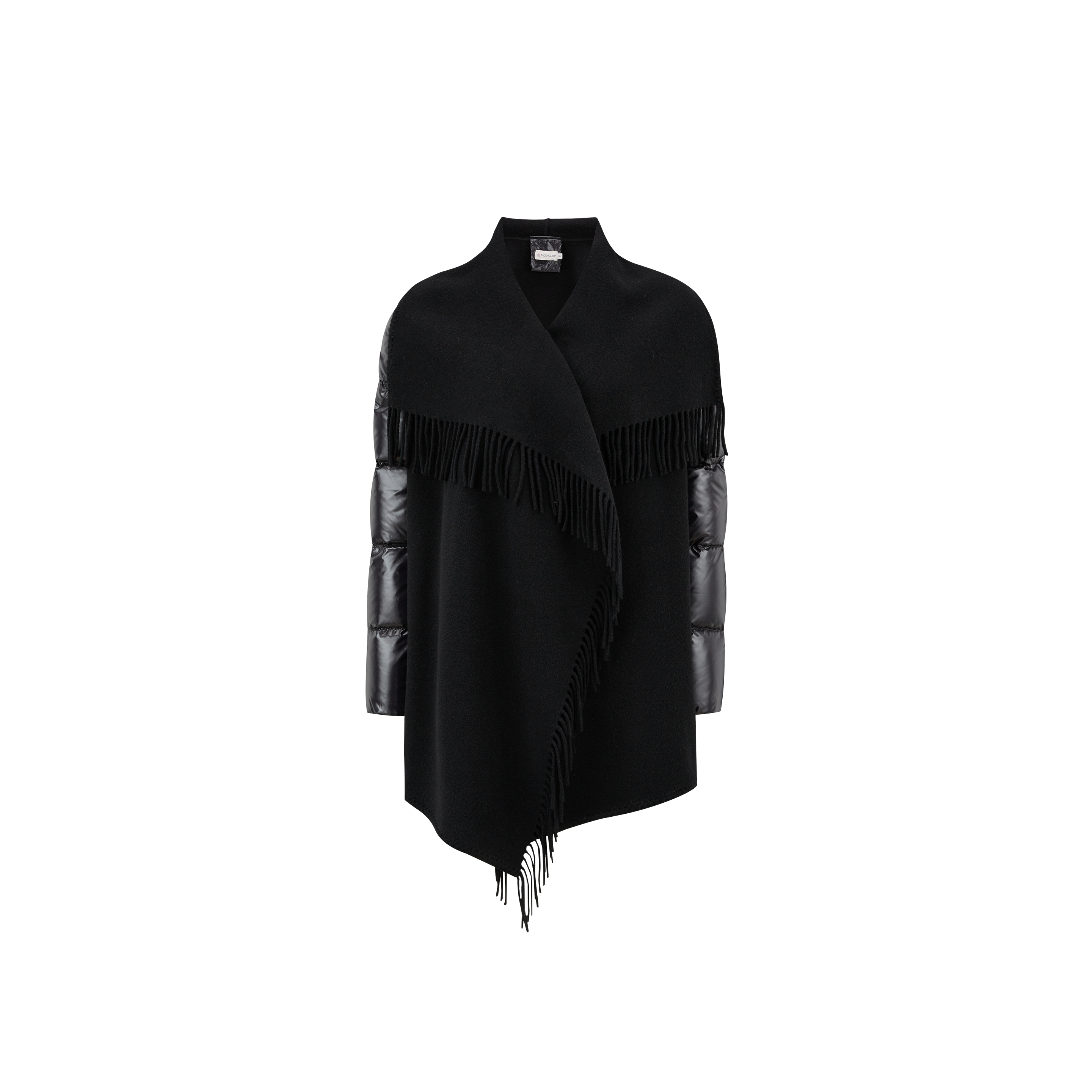 Moncler Collection Cape En Laine In Black