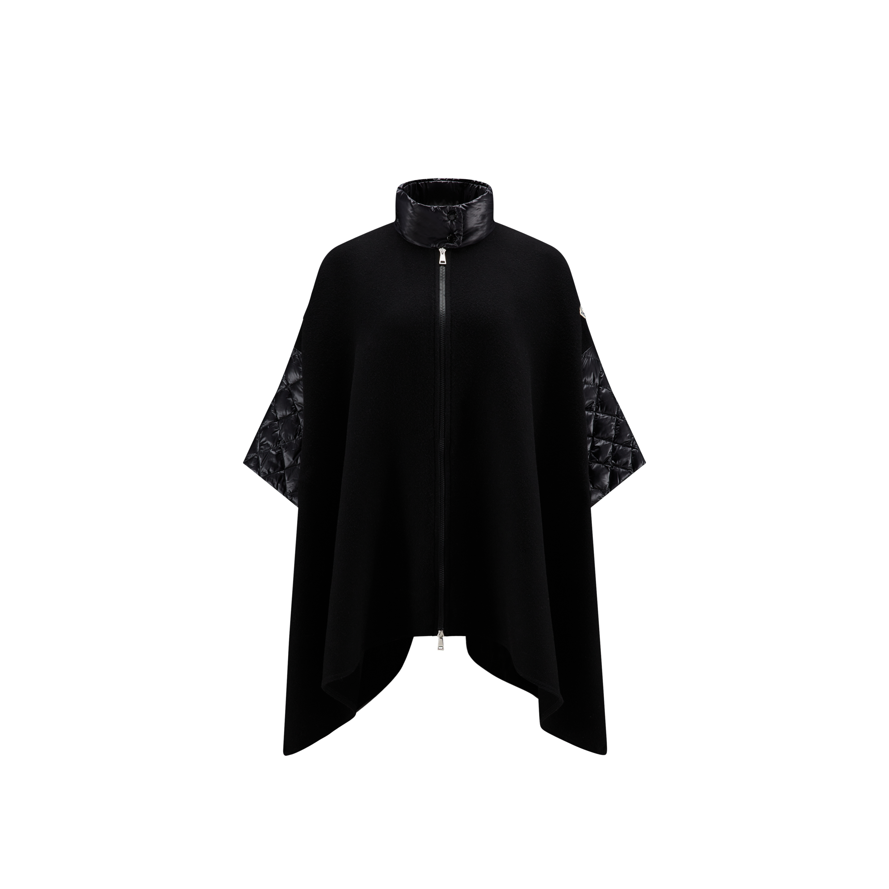 Moncler Collection Cape En Laine In Black