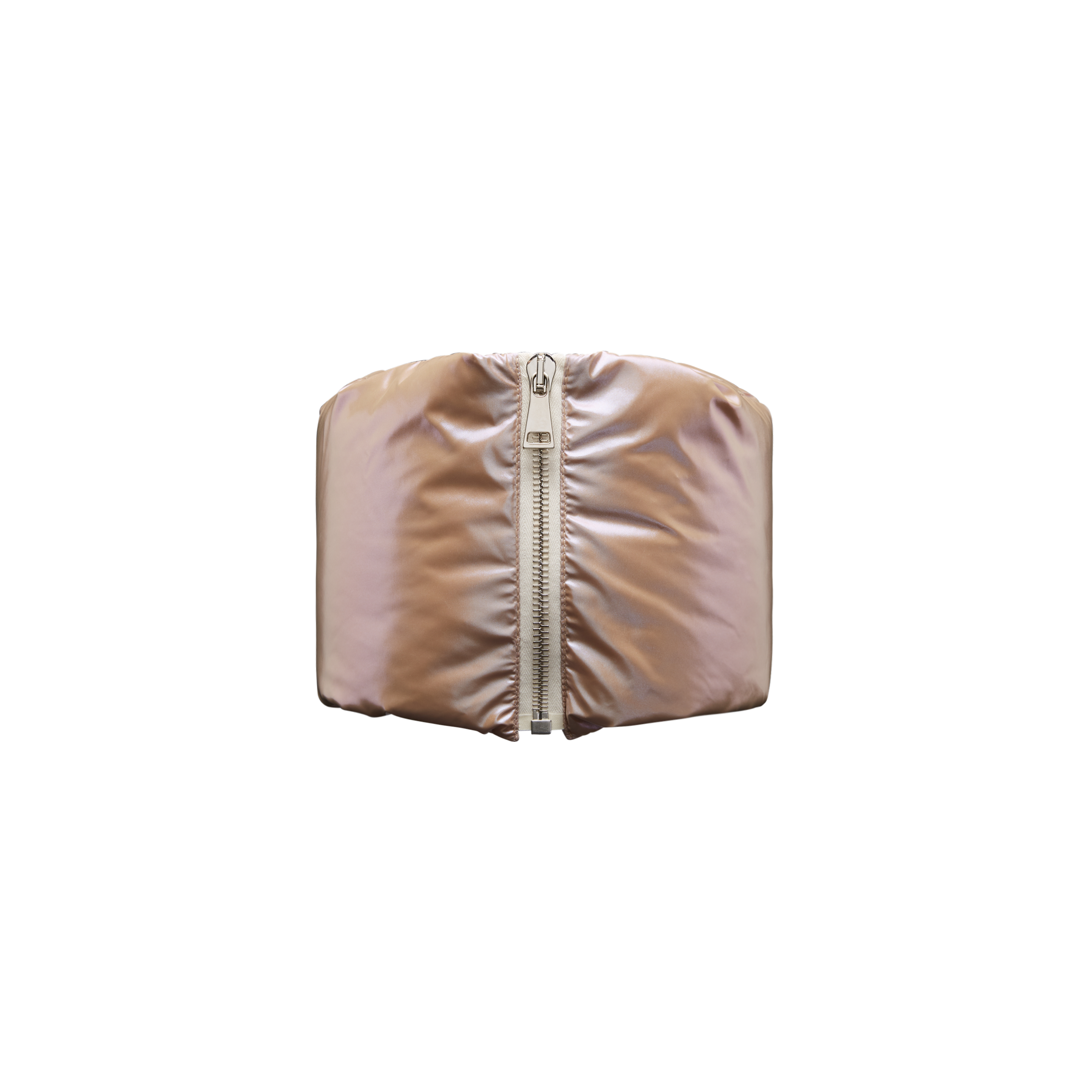 Moncler Collection Iridescent Neck Warmer Beige Size One Size In Pink