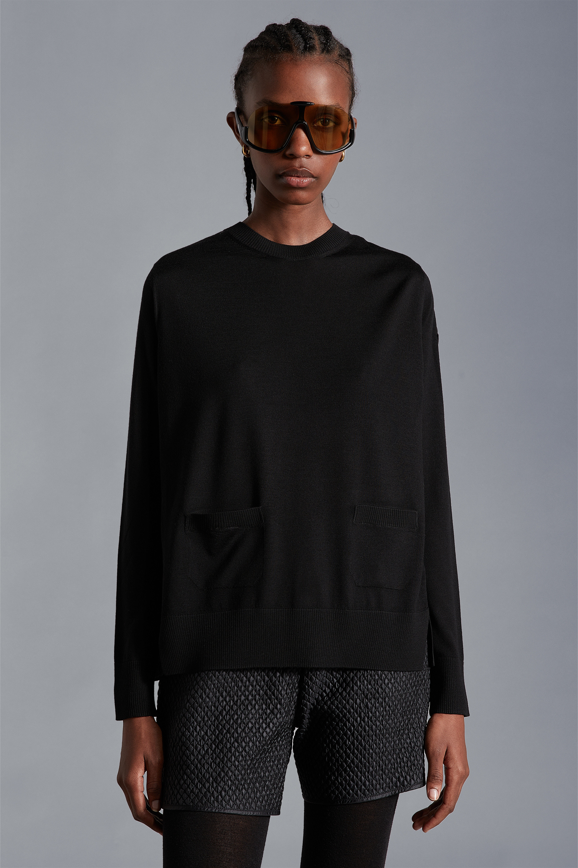 Black Wool Jumper - Sweaters 