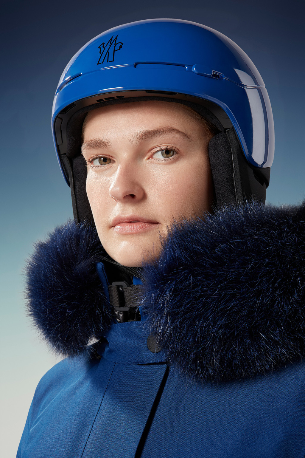 Blue Logo Ski Helmet Ski Helmets for Men Moncler CH