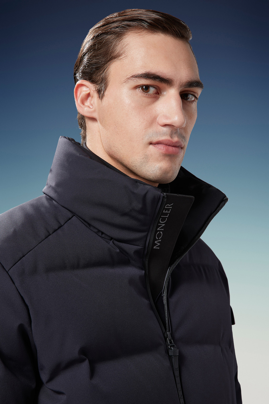 Night Blue Montgetech Short Down Jacket - Short Down Jackets for Men ...