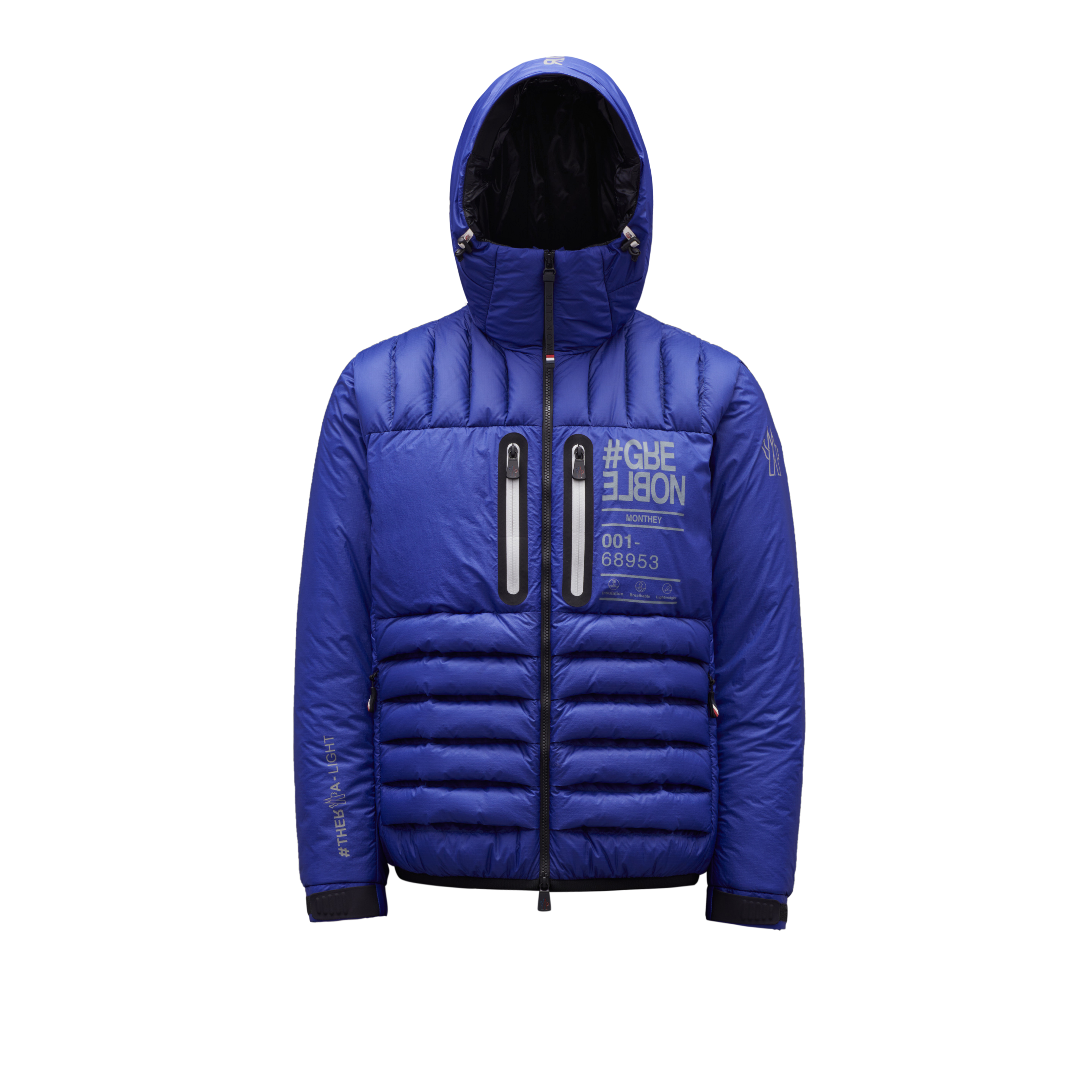 Shop Moncler Doudoune Courte Monthey In Bleu