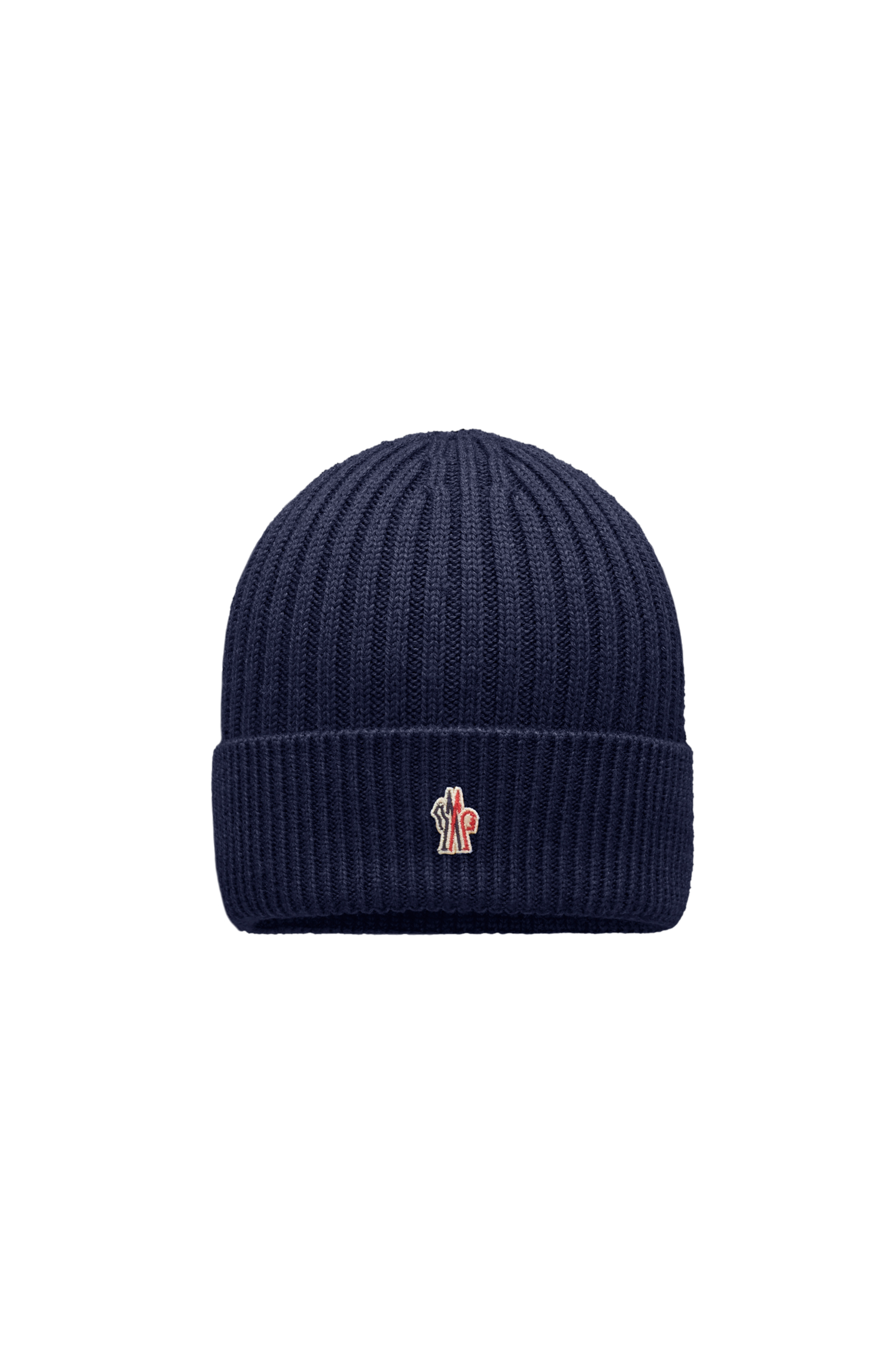 Shop Moncler Bonnet En Laine In Bleu