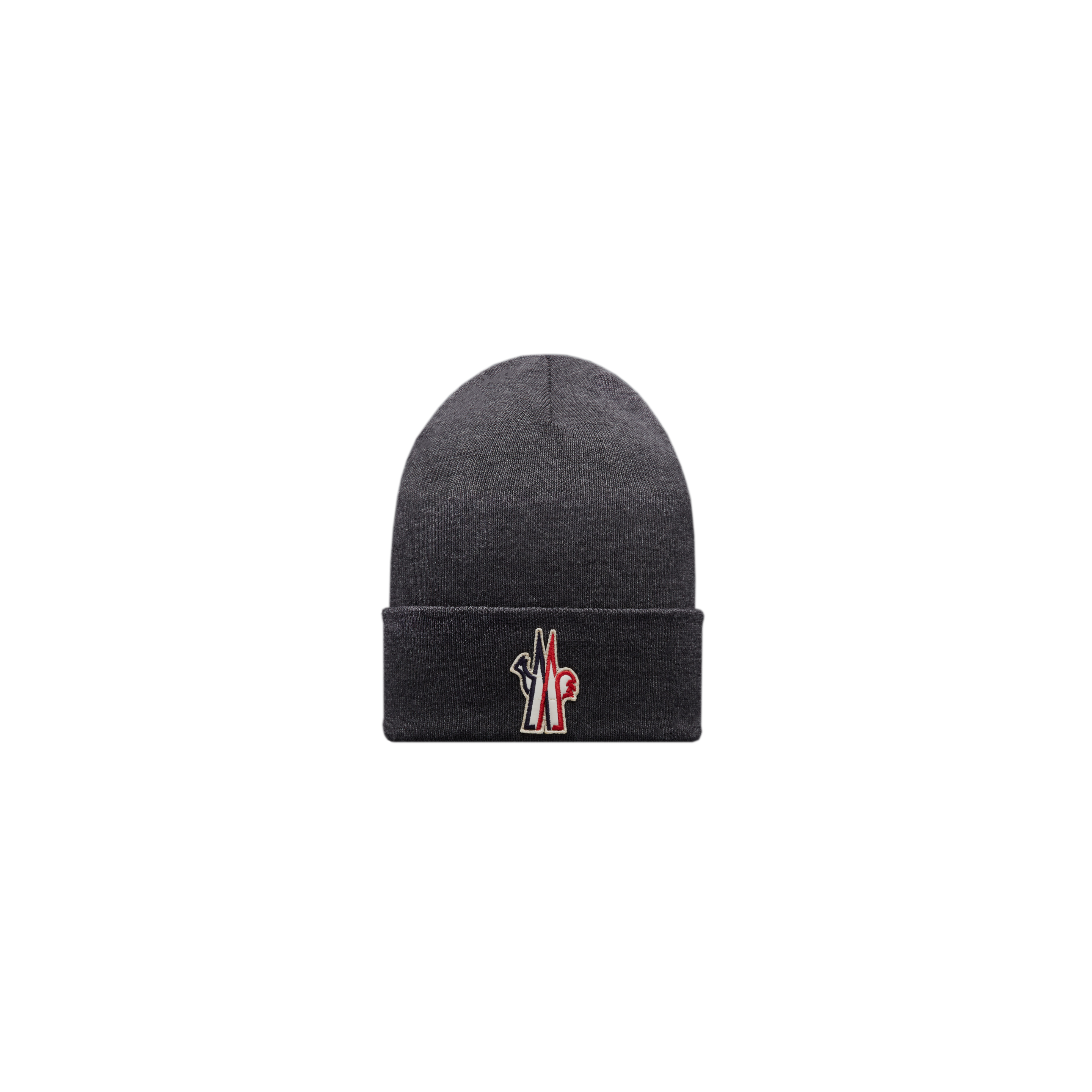 Shop Moncler Bonnet En Pure Laine In Gris