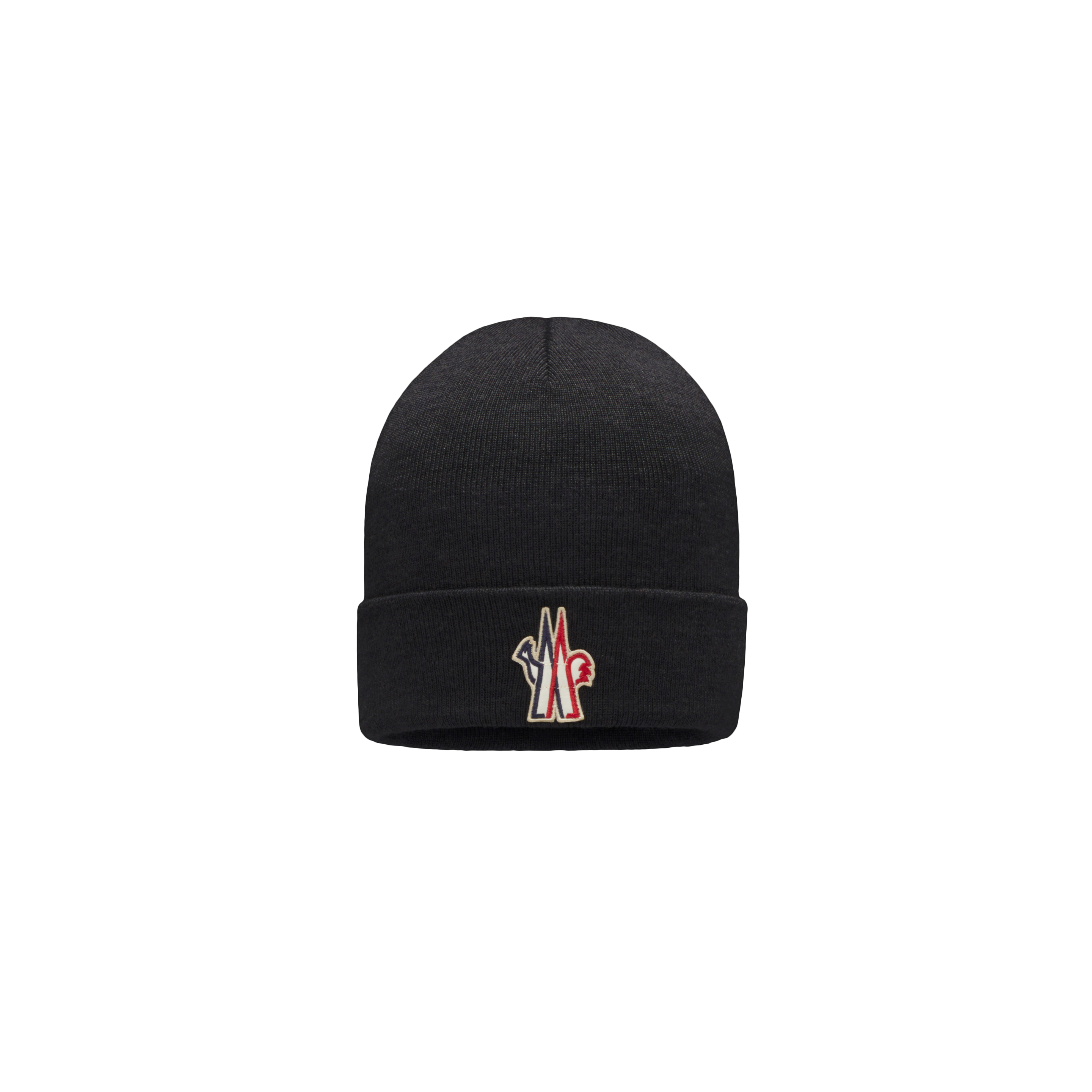 Shop Moncler Bonnet En Pure Laine In Noir